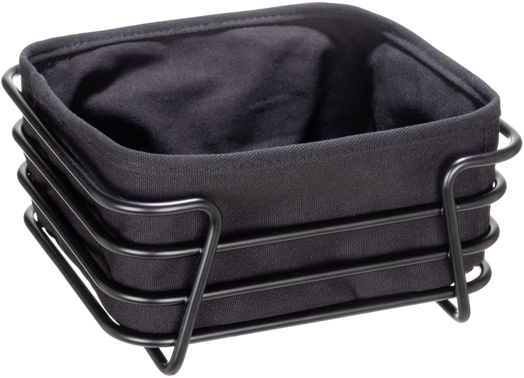 SCHÖNER WOHNEN-Kollektion Brotkorb »KENDRA« 1 tlg. tlg. Brötchenkorb mit Gestell aus Eisen und Baumwolleinsatz