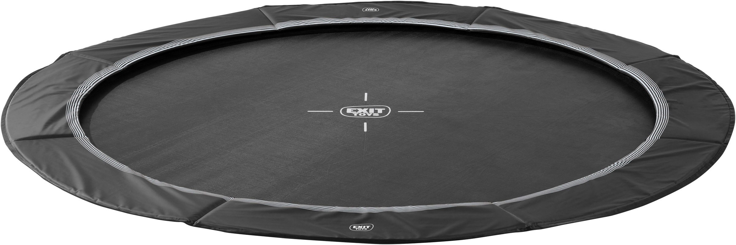 EXIT Bodentrampolin »InTerra« Ø 427 cm schwarz B/L/T: 214cm