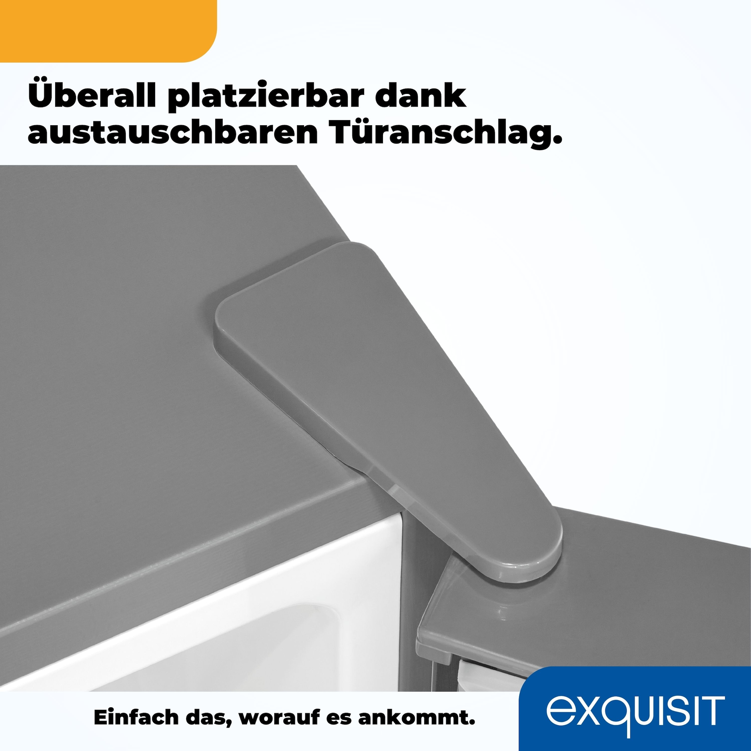 exquisit Vollraumkühlschrank »KS320-V-H-040D inoxlook« 142,6 cm hoch 54,5 cm breit Flexibel & effizient: 242 L Kühlschrank mit Abtau-Automatik