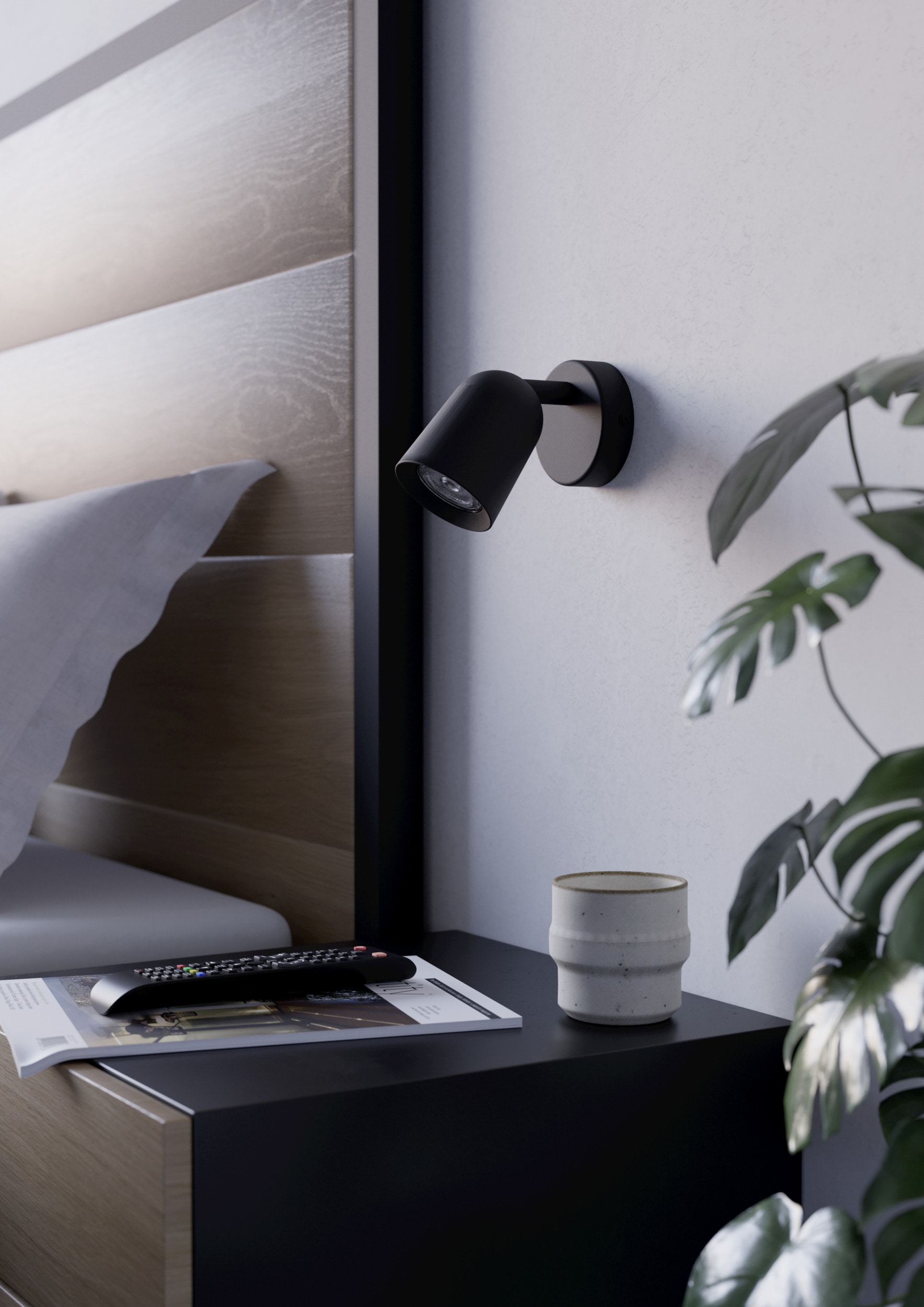 EGLO Deckenspot »CAMALDOLI Spotlampe - Stahl - GU10 - 1X5W - IP20« GU10 1 Stk. Wandleuchte, Wandspot, schwenkbar, Strahler, L8,5 x H11 x AL10,5 cm