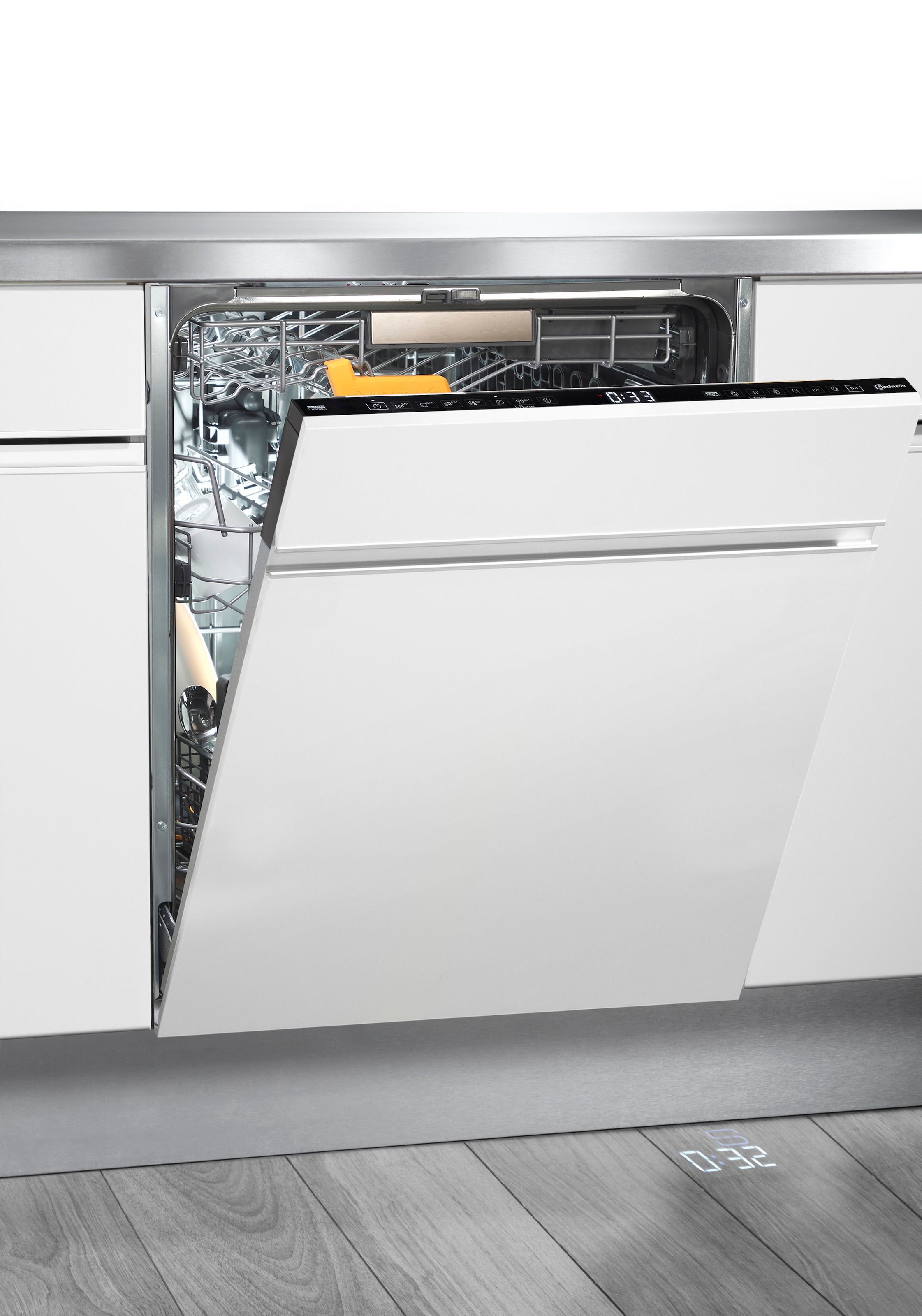 BAUKNECHT vollintegrierbarer Geschirrspüler »OBIC Ecospace 8650«, 14 Maßgedecke, SpaceClean – die 3. Schublade für hohe Gläser und Müslischalen