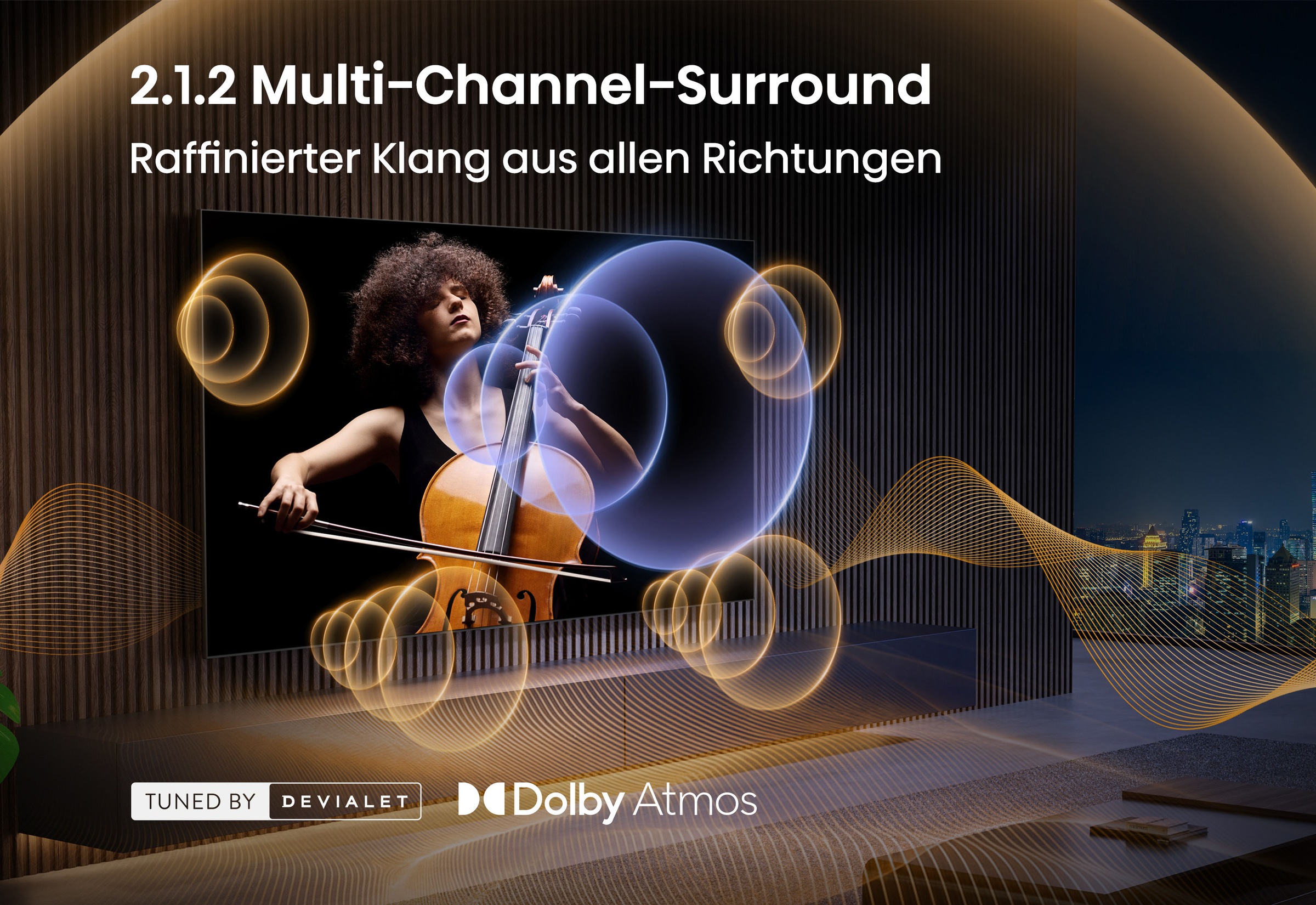 Hisense Mini-LED-Fernseher »55UR8DS« 139 cm/55 ″ Smart-TV
