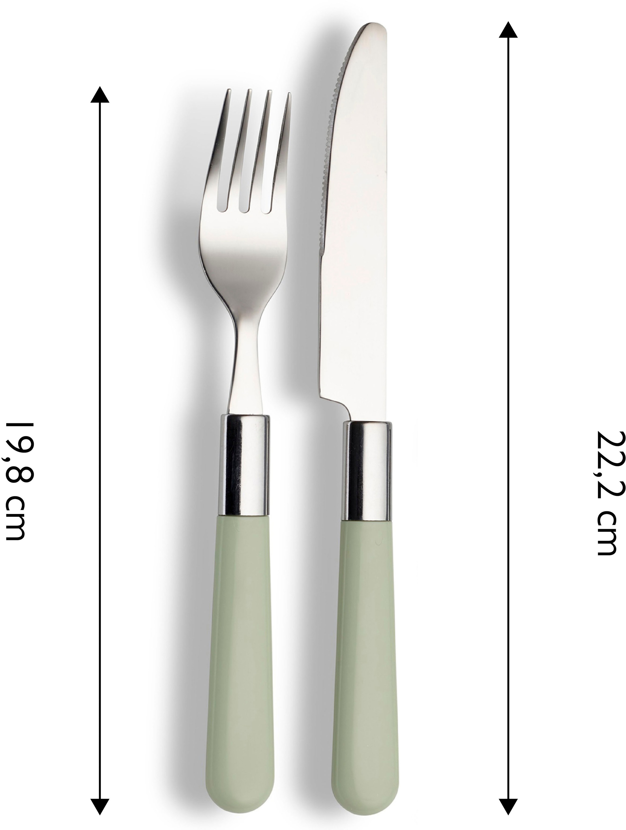 ECHTWERK Besteck-Set »Bistro Besteck Set, Campingbesteck«, (Set, 16 tlg.), Picknickbesteck