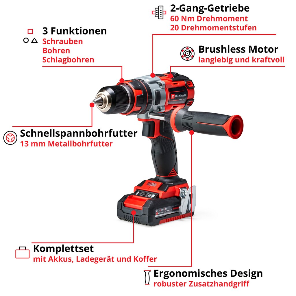 Einhell Akku-Schlagbohrschrauber »TE-CD 18 Li-i BL«