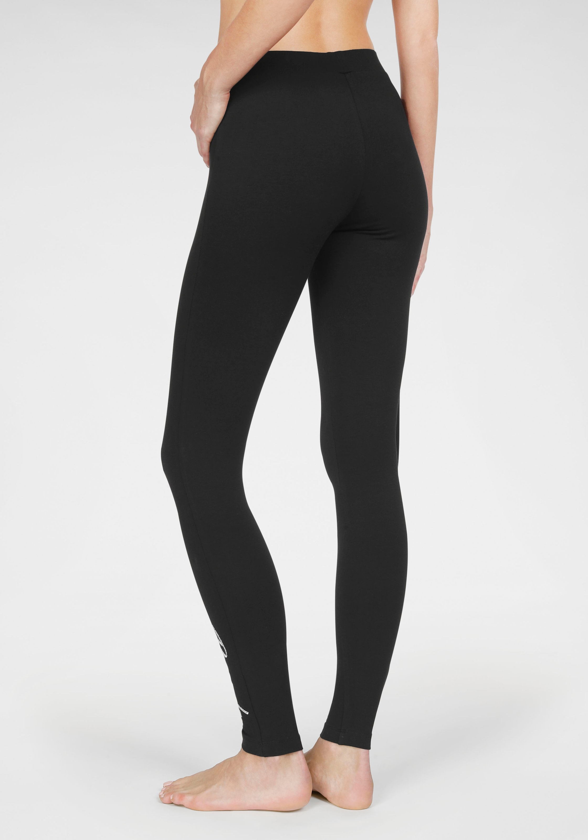 Bench. Loungewear Leggings  mit glänzender Logostickerei