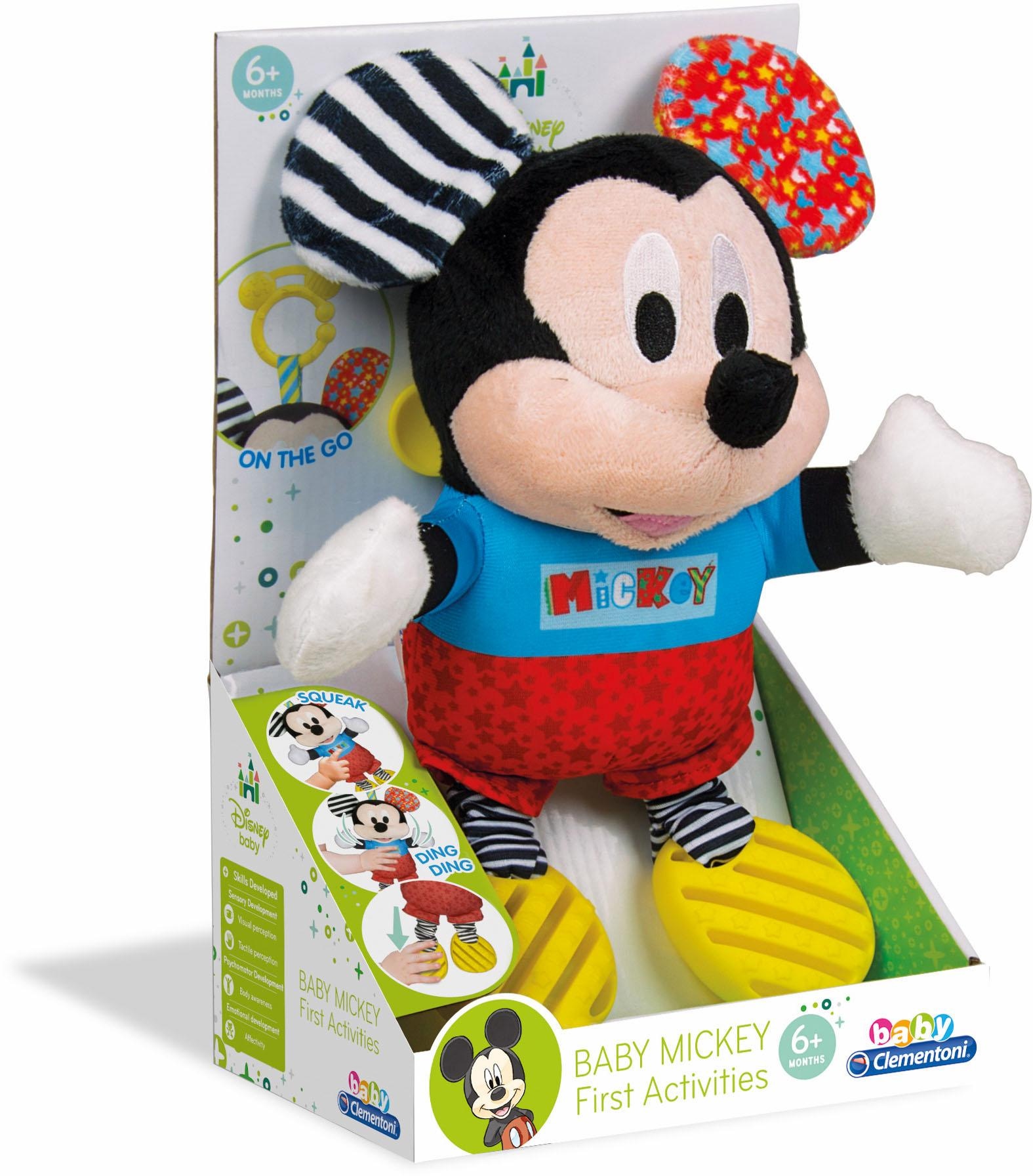 Plüschfigur »Baby Clementoni, Disney Baby, Plüsch Mickey mit Beißring«