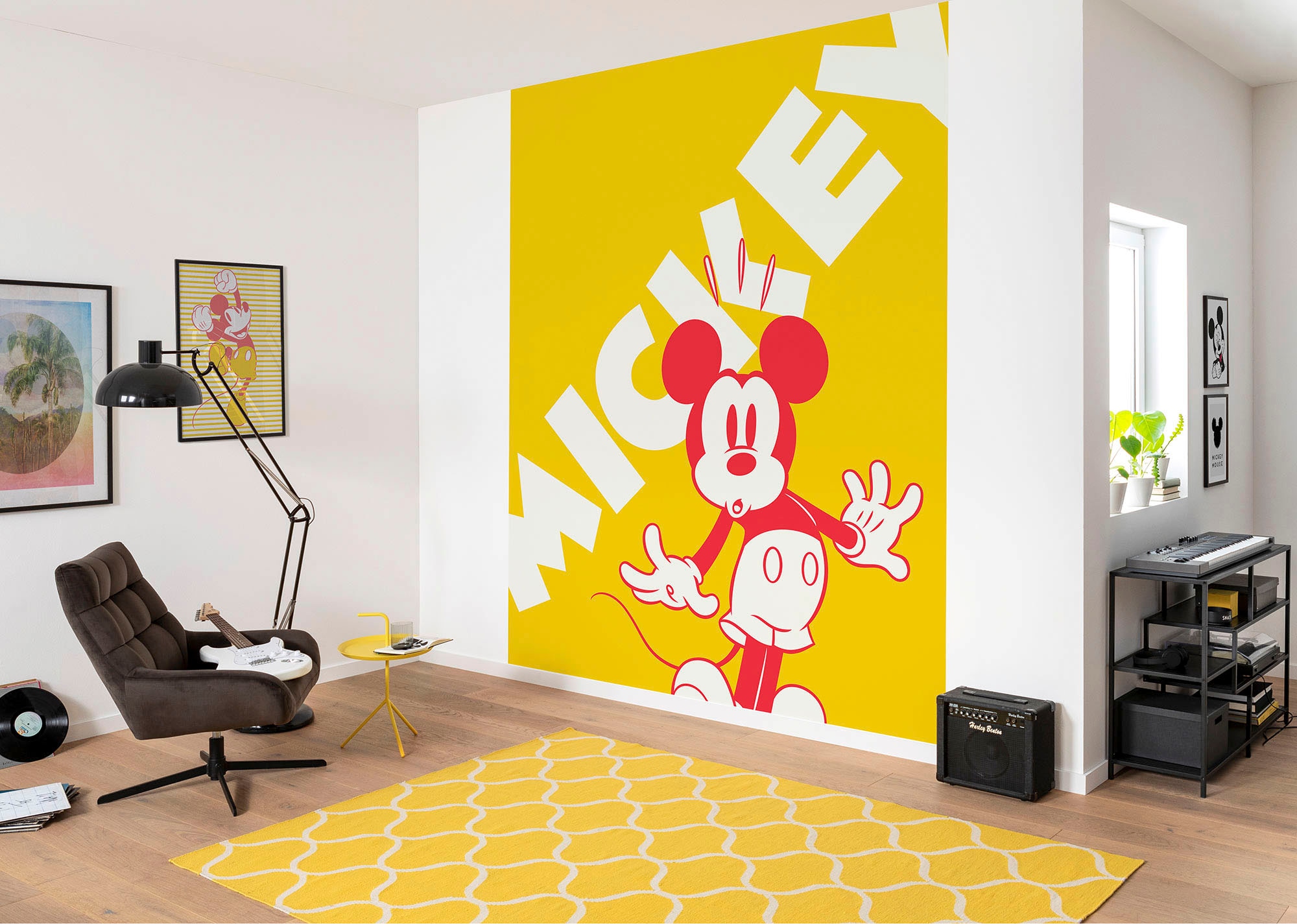 Komar Vliestapete »Digitaldruck Vlies - Mickey Contrast - Größe 200 x 250 c günstig online kaufen