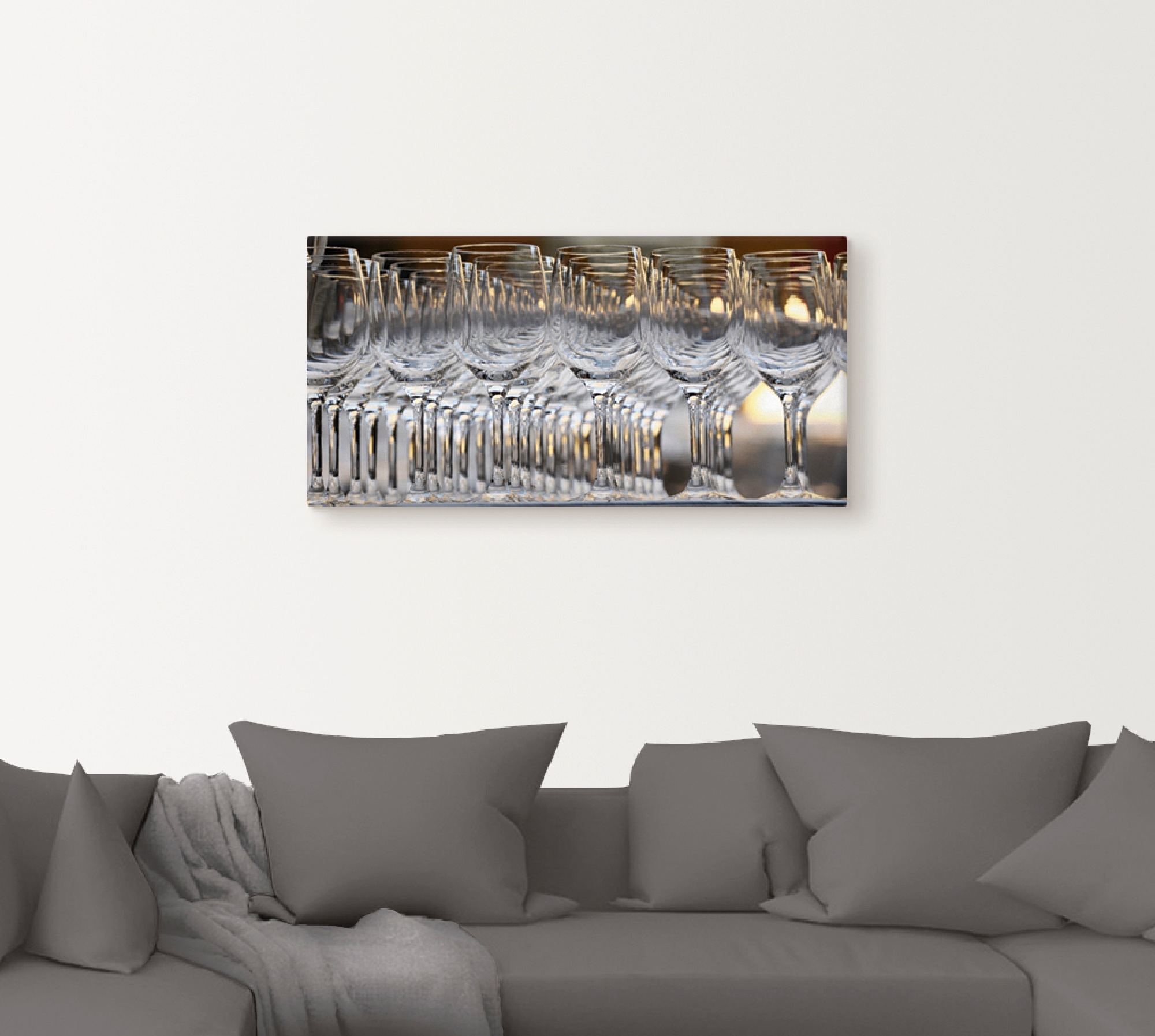 Artland Leinwandbild »Weingläser« Geschirr & Besteck 1 Stk. tlg. auf Keilra günstig online kaufen