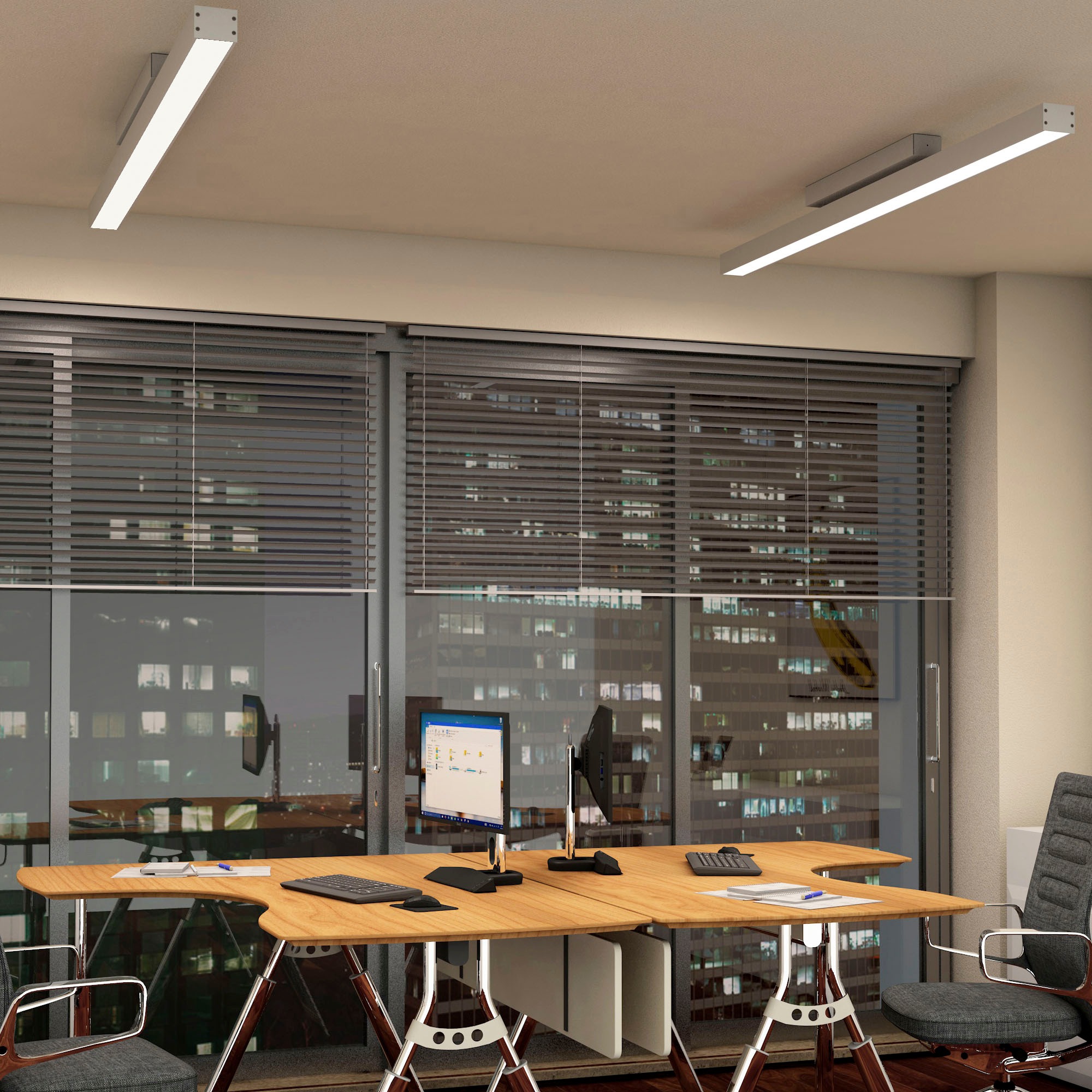 EVOTEC LED Deckenleuchte »OFFICE ONE«, 1 flammig-flammig, LED Deckenlampe, Made in Germany