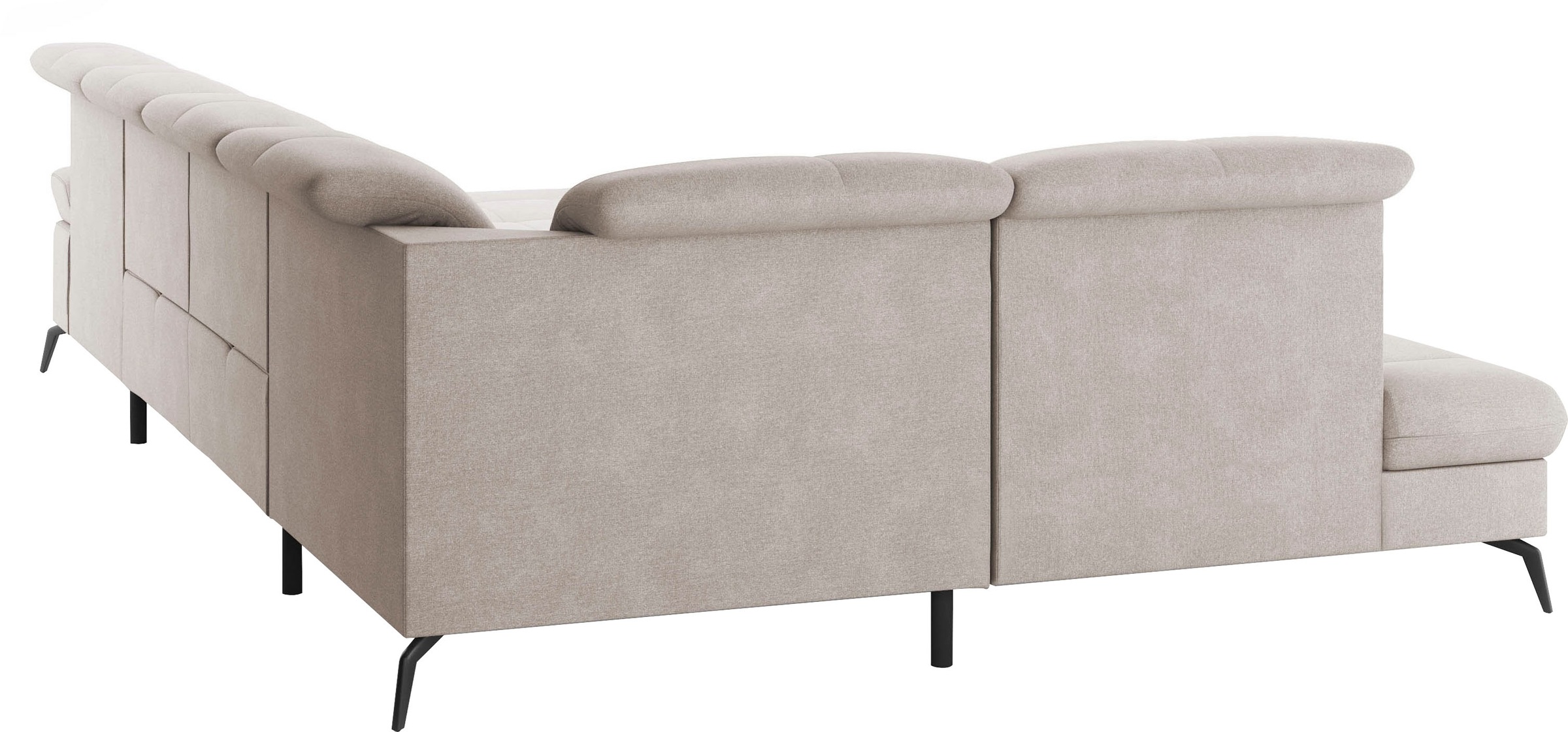 sit&more Wohnlandschaft »Amica, U-Form, inkl. Sitztiefenverstellung und Armteilverstellung«, wahlweise mit Kopfteilverstellung, Bettfunktion und Bettkasten