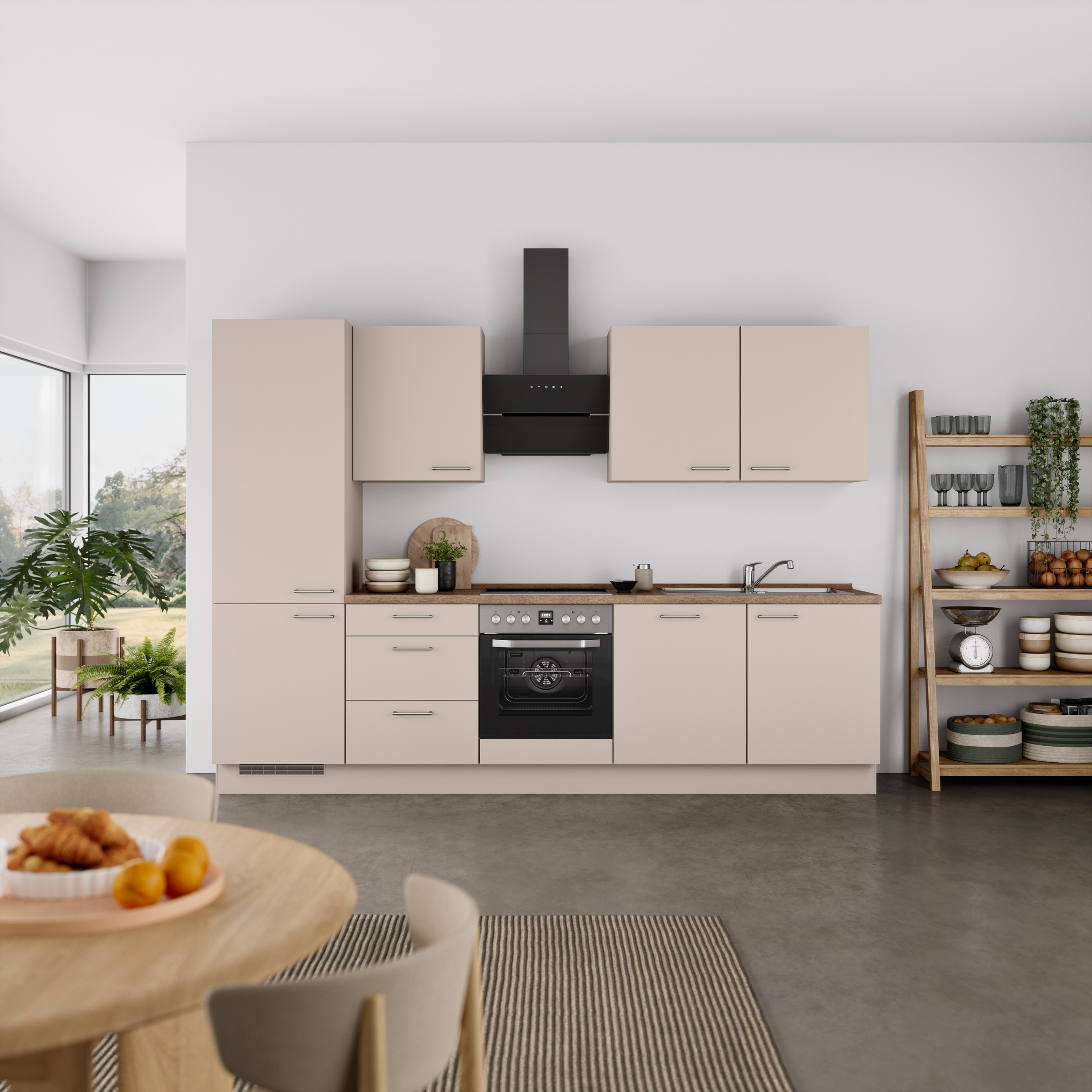 nobilia® Küchenzeile »"Laser II", Ausrichtung wählbar, Breite 300 cm« vormo günstig online kaufen