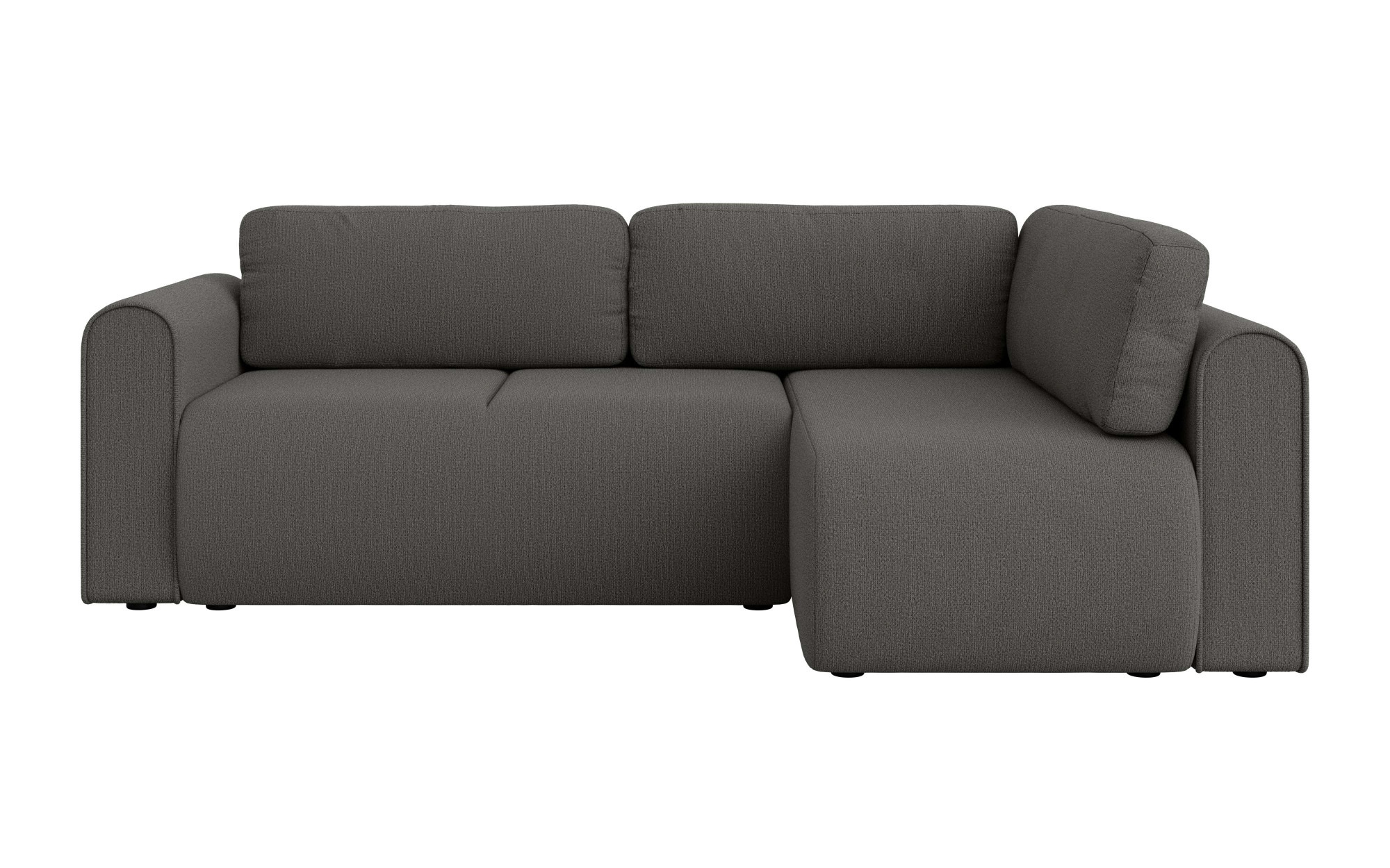INOSIGN Ecksofa »Zacharia wahlweise Schlafsofa mit Bettkasten, B/T/H 250/166/86 cm«, L-Form mit Wellenunterfederung, Ottomane rechts oder links bestellbar