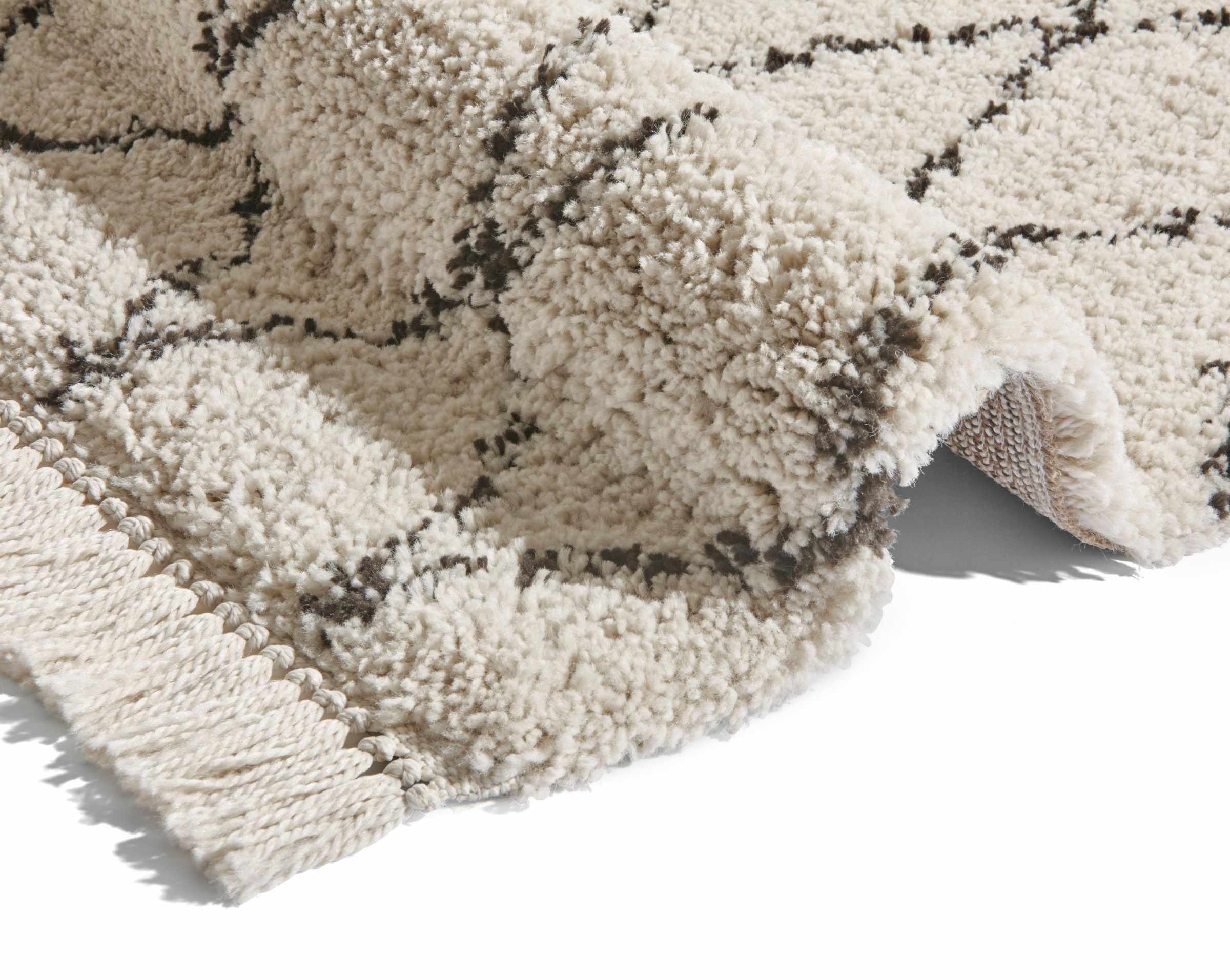 HANSE Home Hochflor-Teppich »Jade«, rechteckig, 35 mm Höhe, Shaggy, Fransen, Skandi, Weich, Modern, Wohnzimmer, Schlafzimmer, Flur