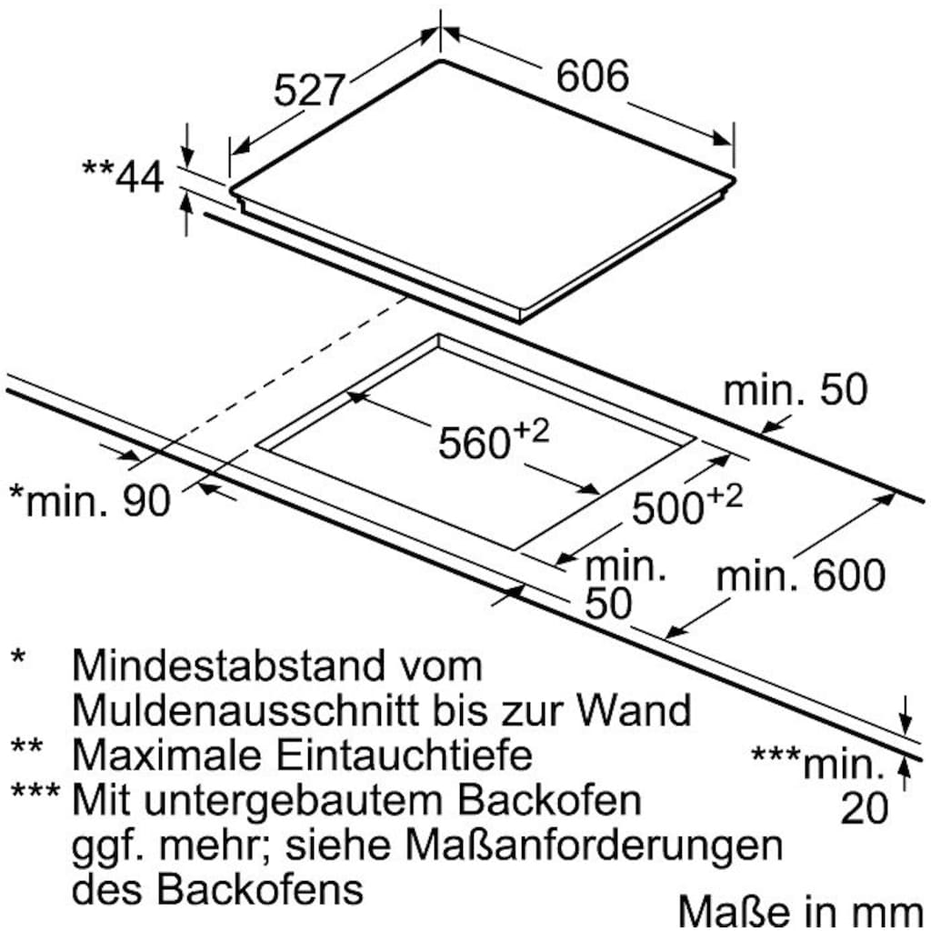 BOSCH Elektro-Kochfeld von SCHOTT CERAN®, PKM675DP1D