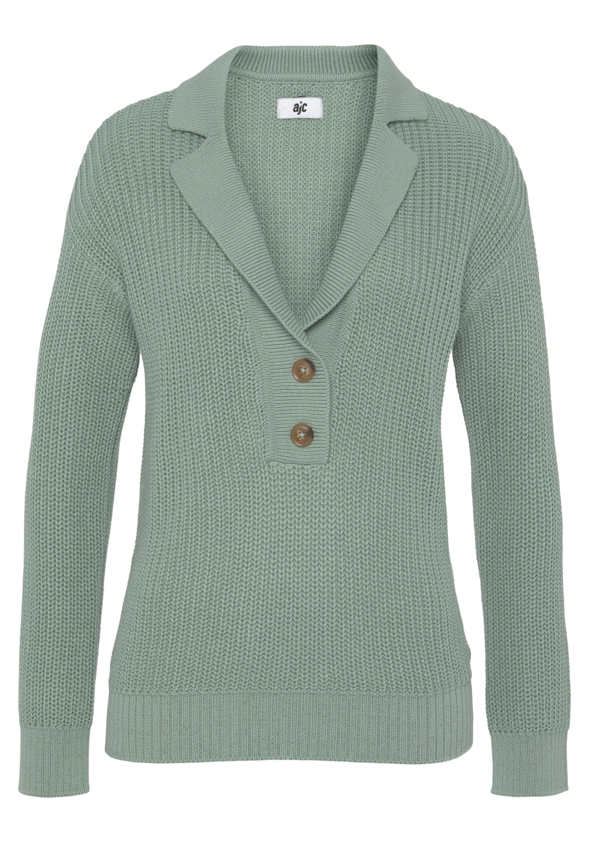 AJC Strickpullover, mit Knöpfen