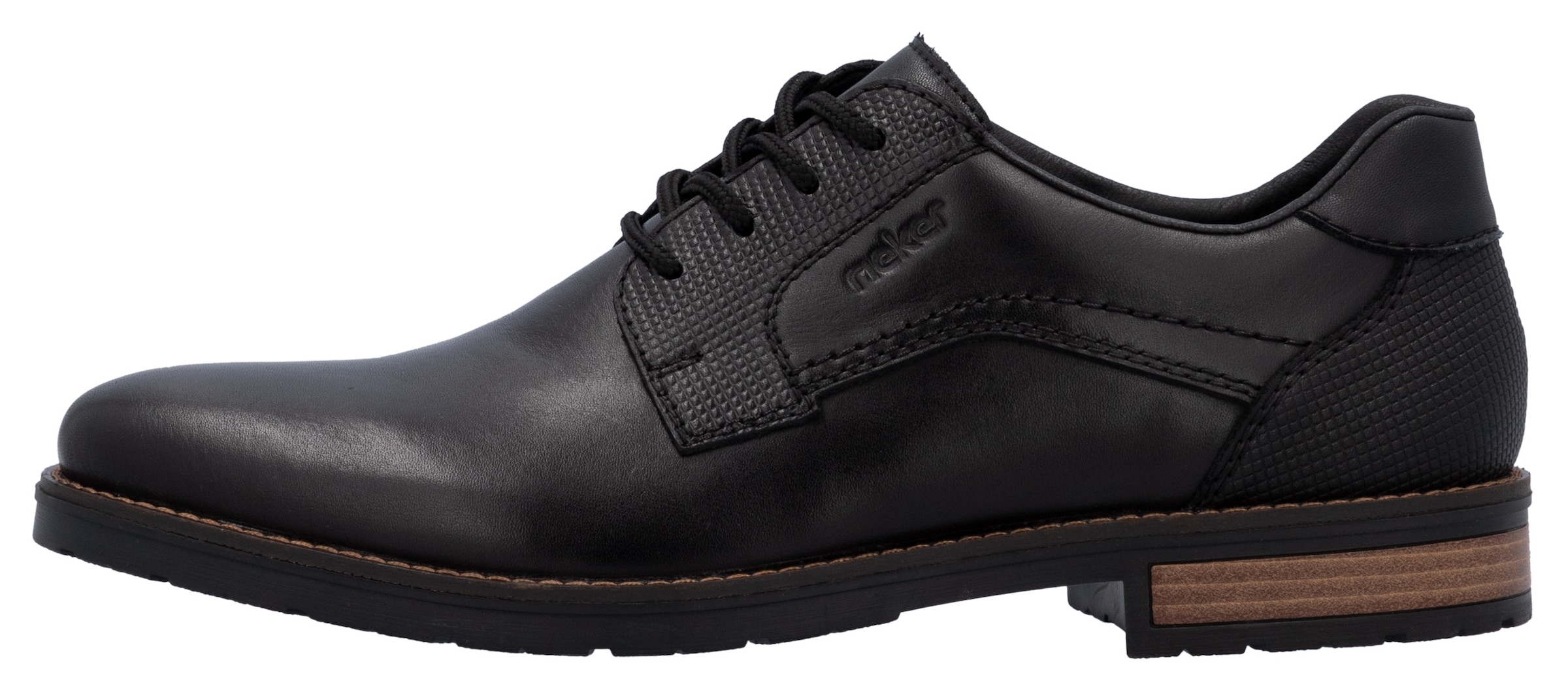 Rieker Schnürschuh  mit dezentem Logoschriftzug, Freizeitschuh, Halbschuh, Schnürschuh