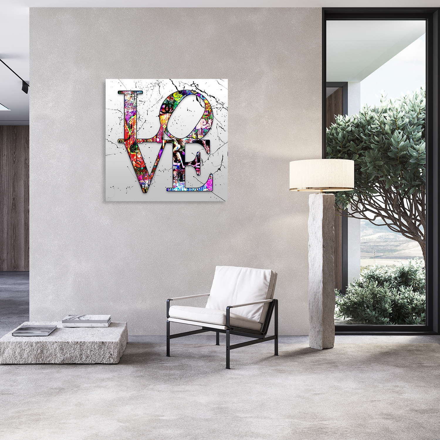 Affengeilebilder Leinwandbild »LOVE auf Keilrahmen gespannt« 1 Stk. tlg. Kunstdruck Wandbild Bild in verschiedenen Formaten