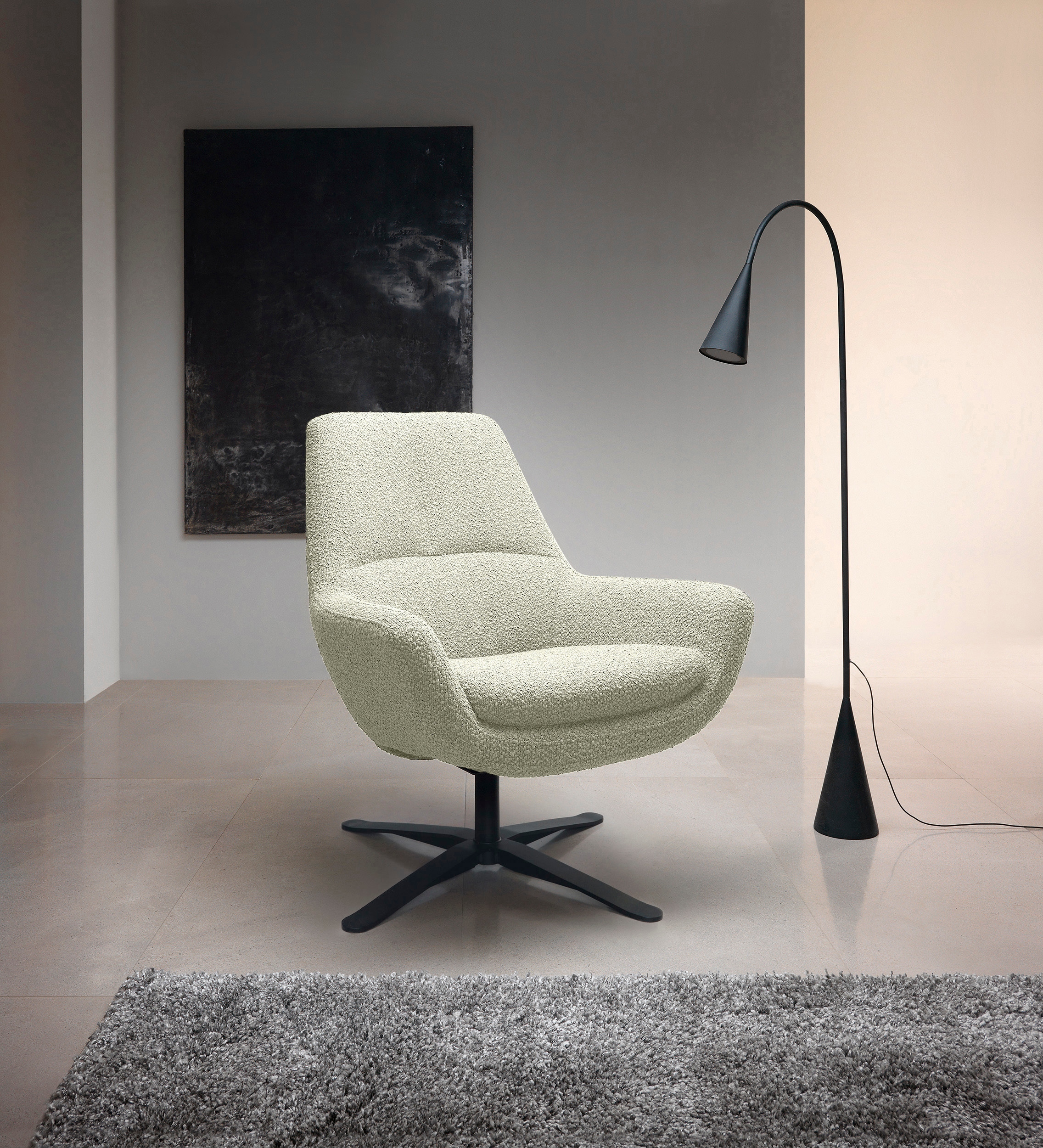 BETYPE Drehsessel »Be Organic Standard Back, Loungesessel«, in elegantem De günstig online kaufen
