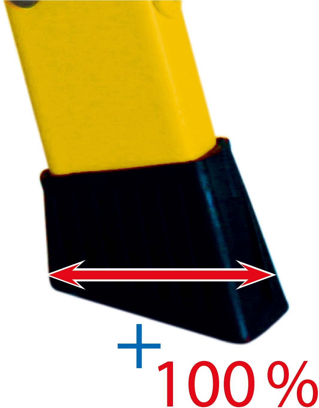 KRAUSE Trittleiter »Treppy Plusline gelb«, Aluminium, 1x1 Stufen, Arbeitshöhe ca. 220 cm