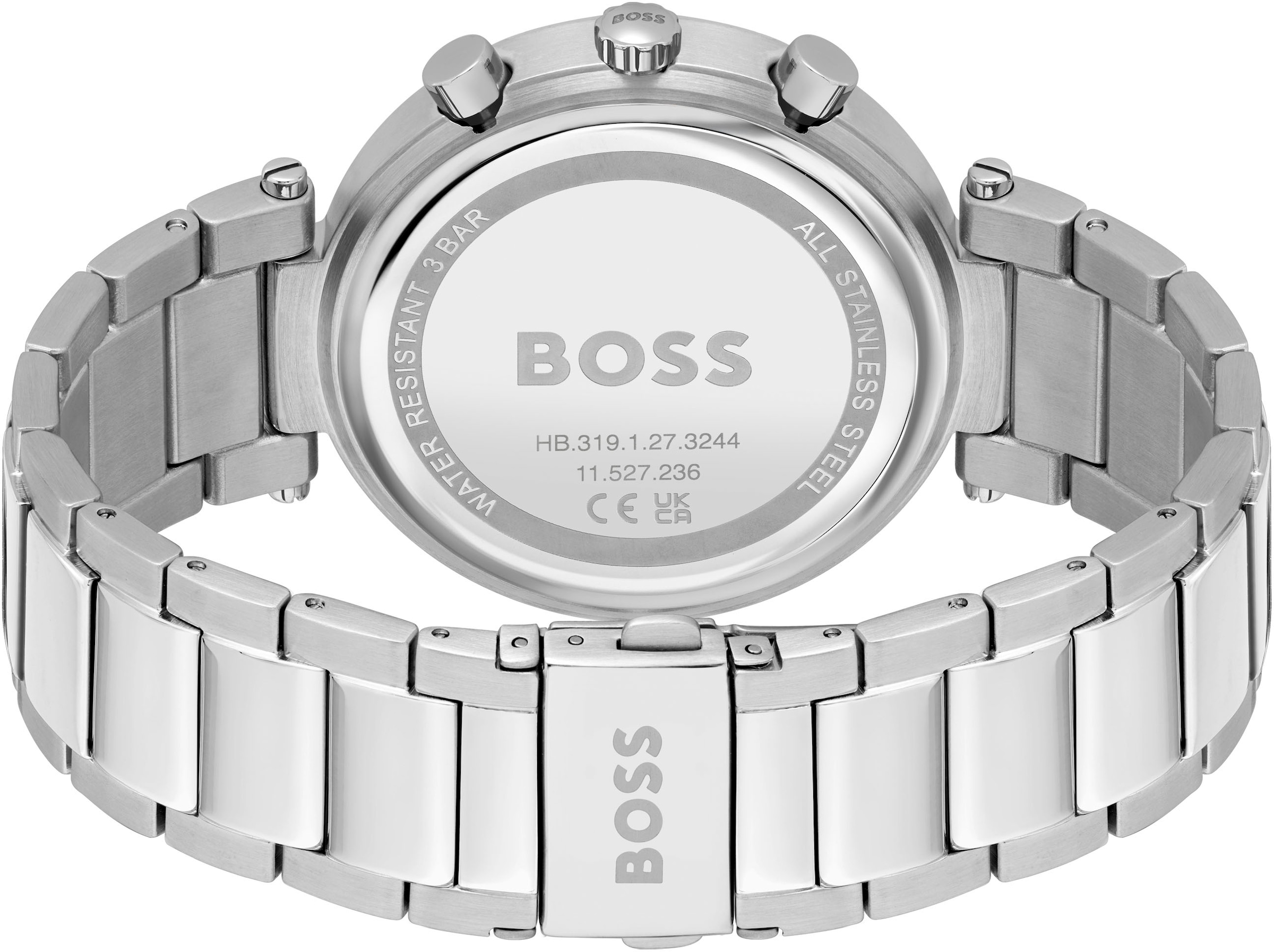BOSS Multifunktionsuhr »ANDRA, 1502692«, Quarzuhr, Damenuhr, Armbanduhr, Glaskristalle, Datum