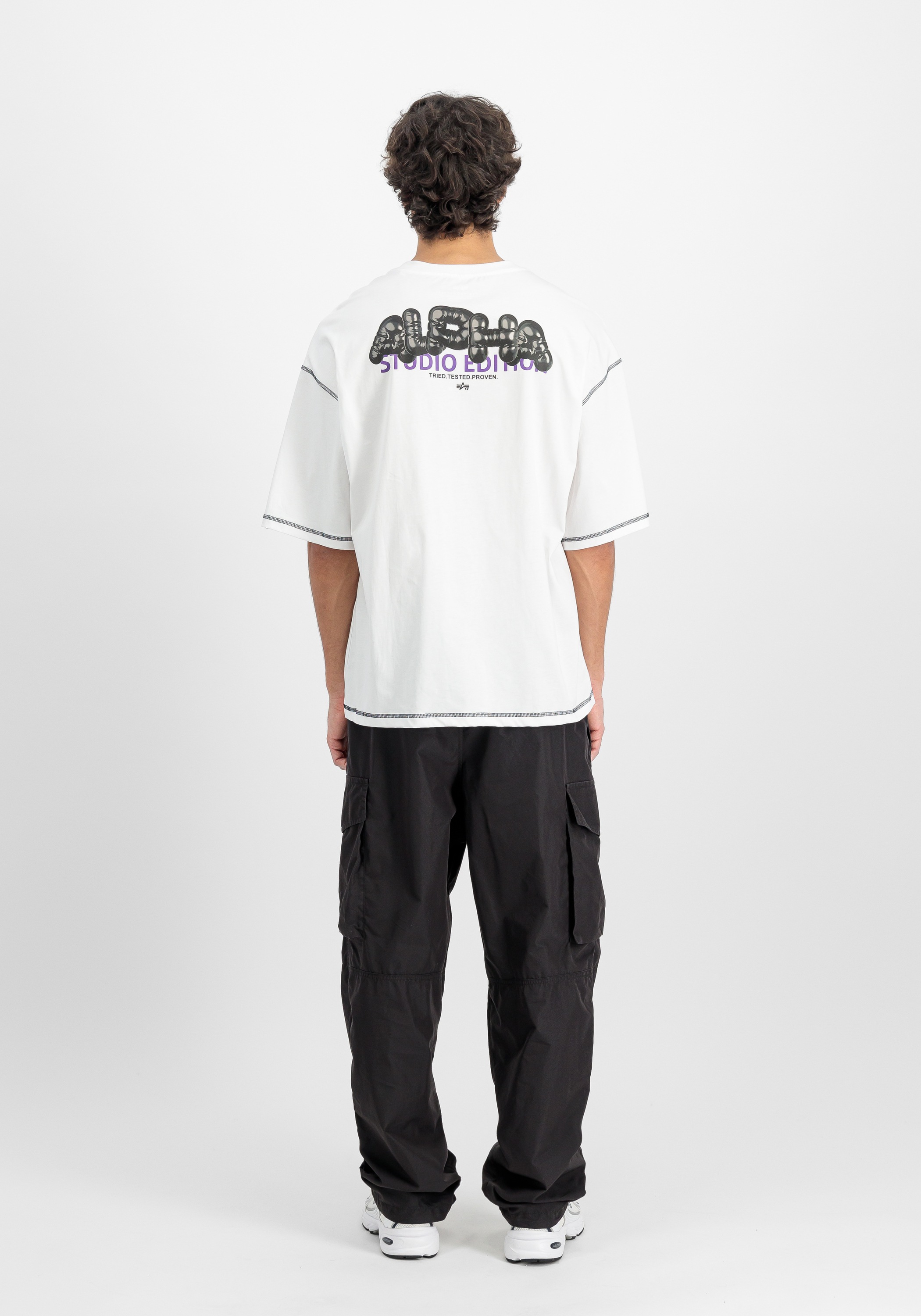 Alpha Industries T-Shirt »Alpha Industries Men - T-Shirts Studio Bubble Backprint T-Shirt«