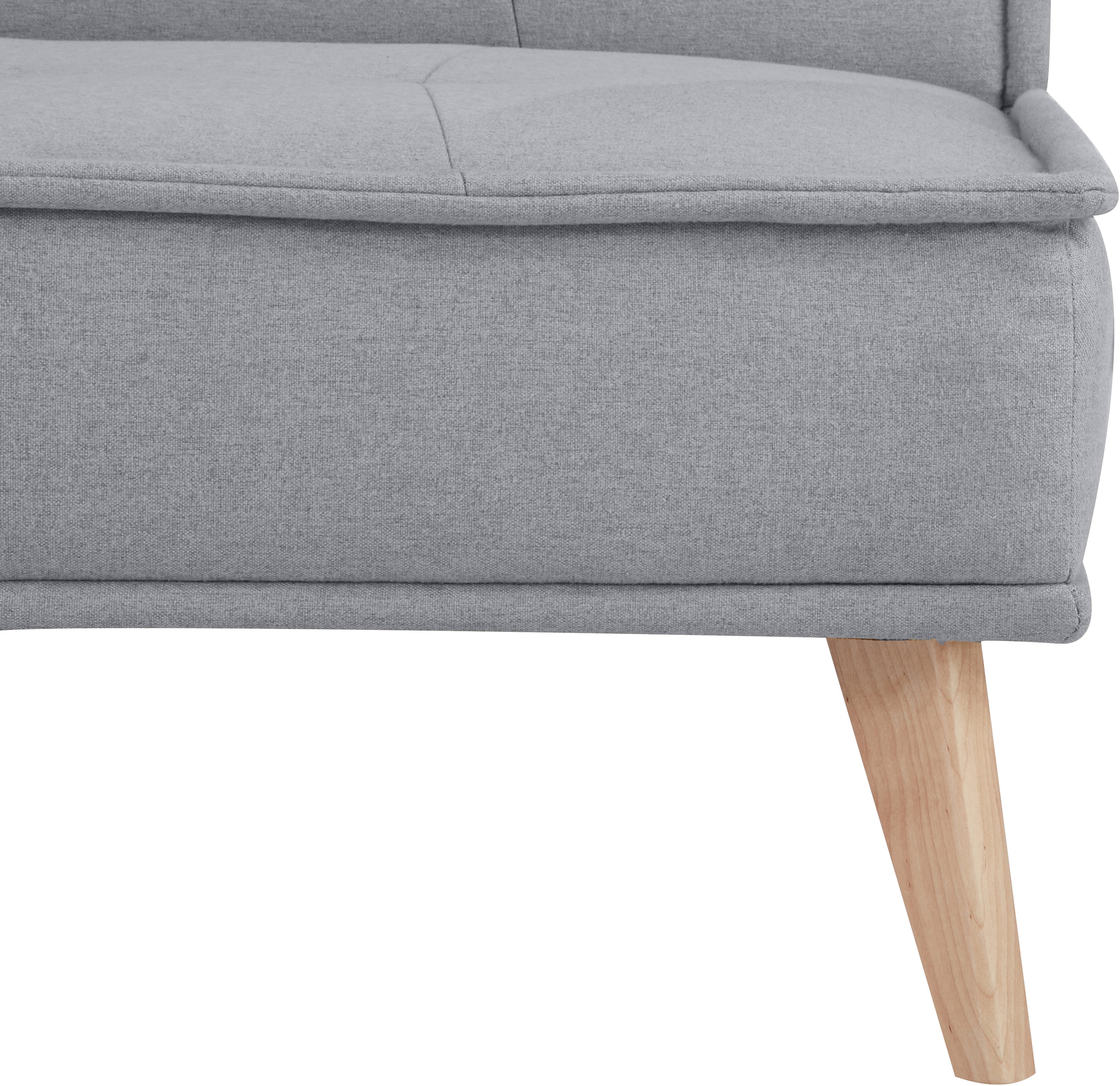 INOSIGN Schlafsofa »MENDOTA, 181 cm, 3-Sitzer mit Schlaffunktion,«, verstellbarer Rückenlehne, Klappmechanismus, Webstoff