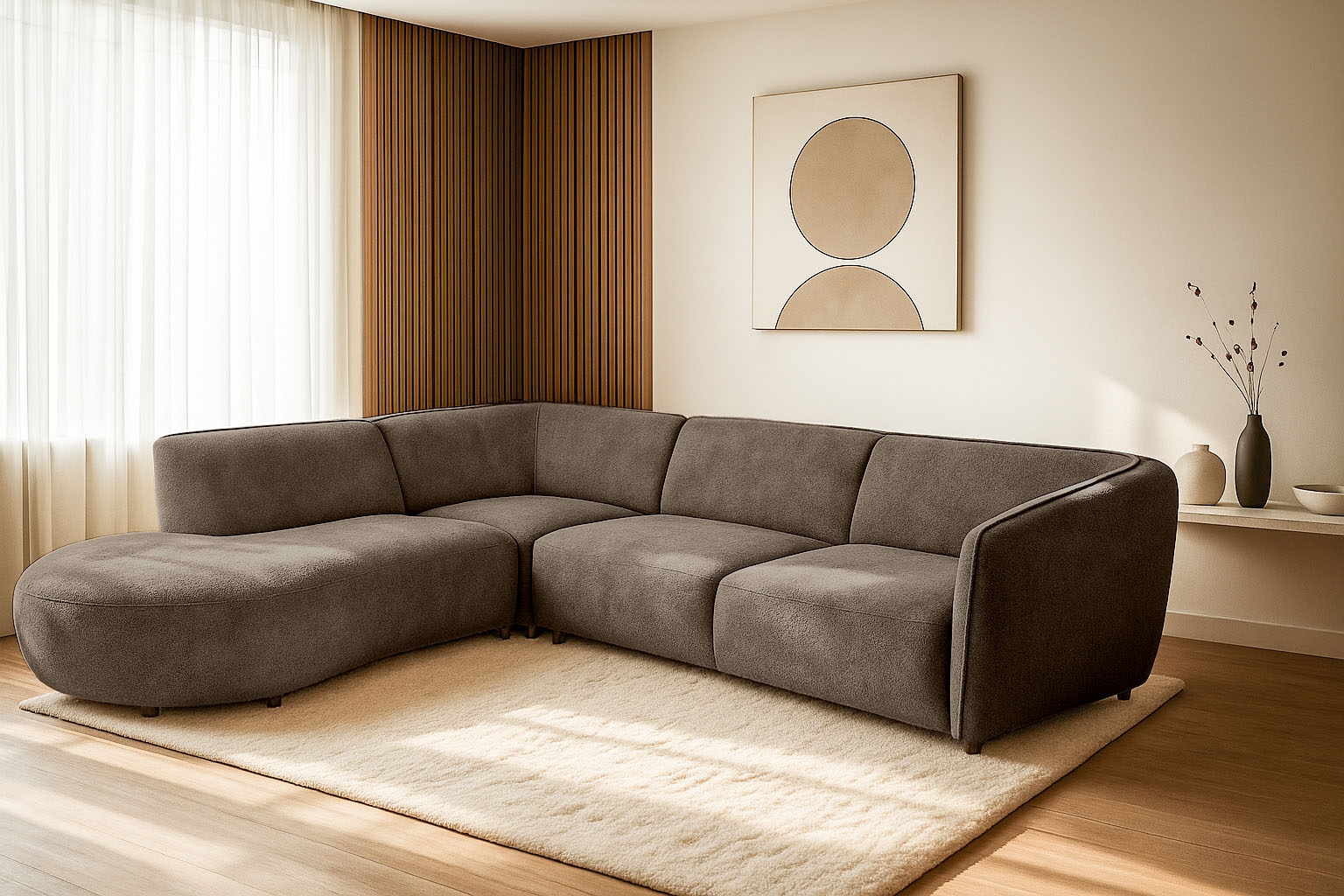 andas Ecksofa »Ostrup«, schlichtes modernes Design, in verschiedenen Farben