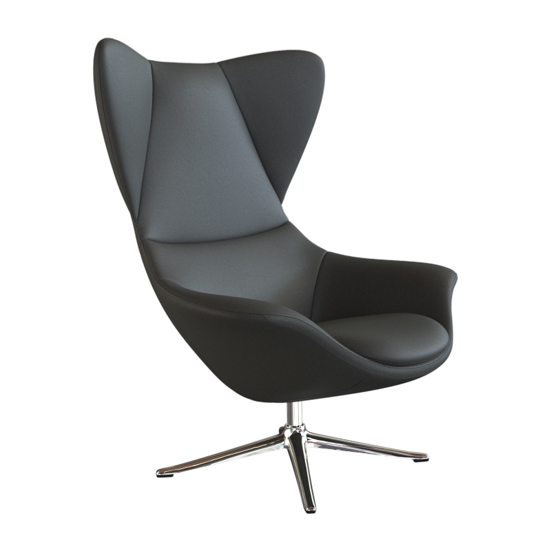 FLEXLUX Ohrensessel »Stilo Relaxsessel, TV-Sessel, OTTOs Choice«, Solitär, Stil-Ikone, drehbar, Fuß Aluminium