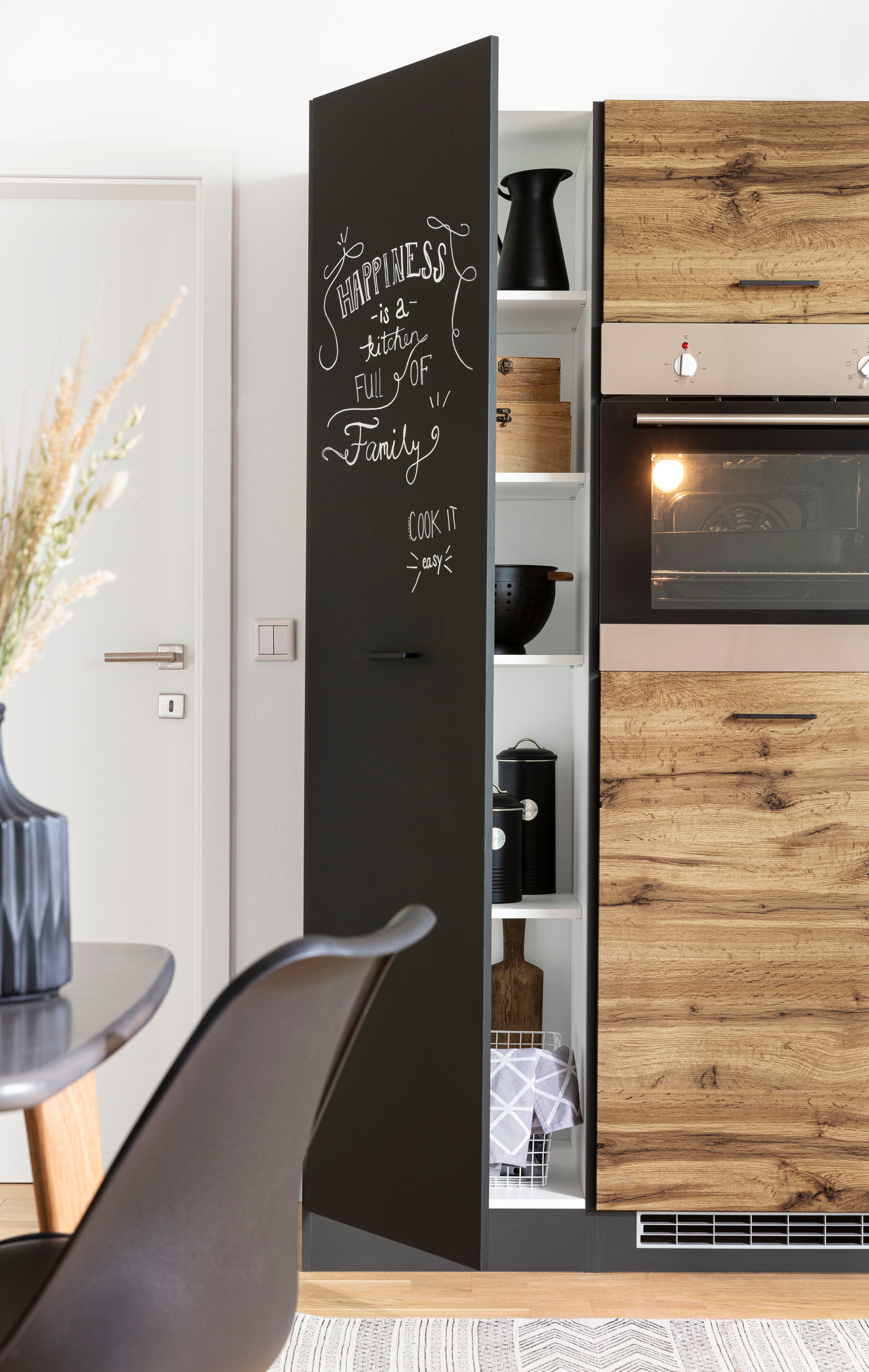 KOCHSTATION Küchenzeile »KS-Trier«, mit E-Geräten, Stellbreite 280/190 cm