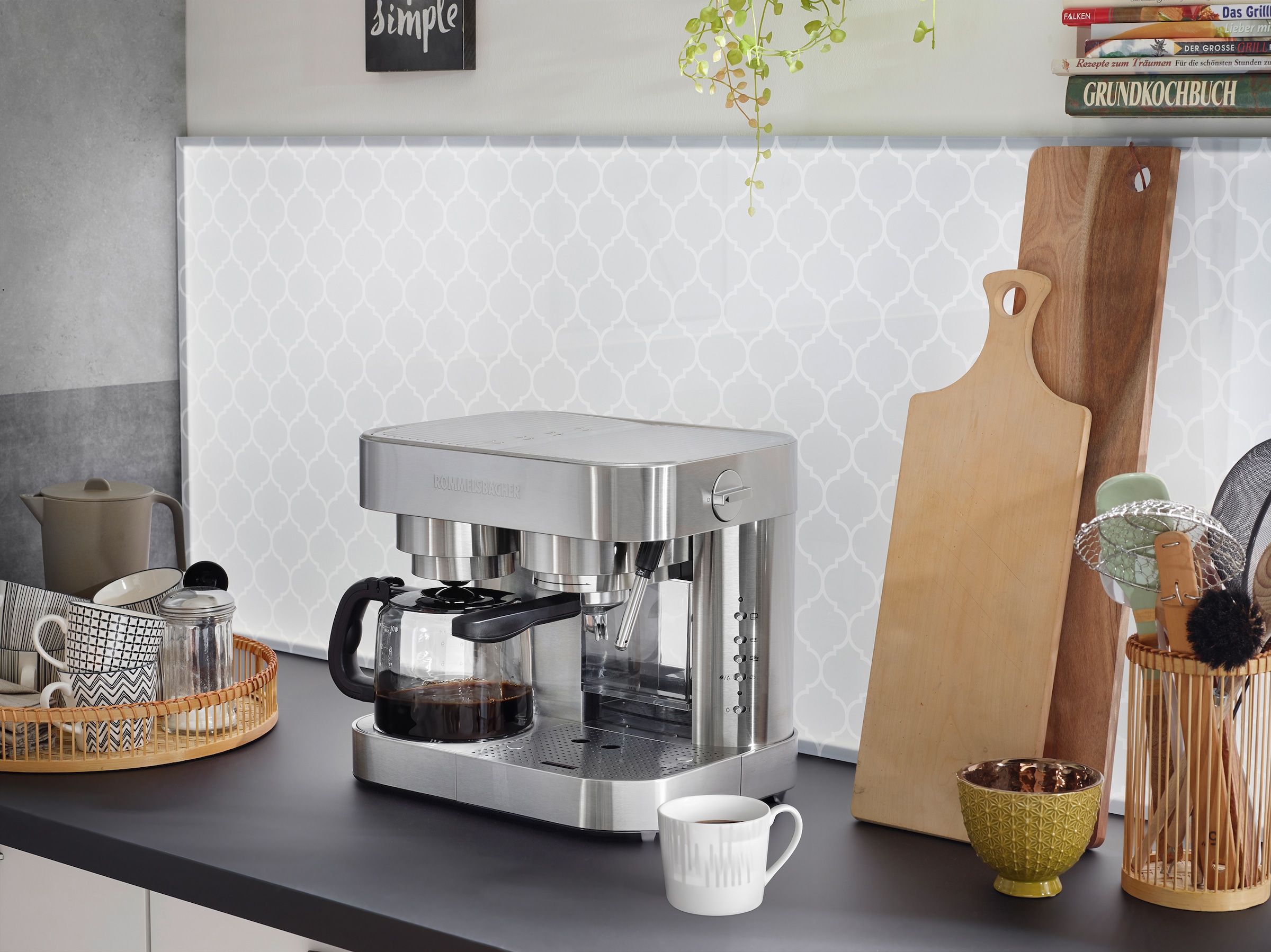 Rommelsbacher Espressomaschine », Kaffeemaschine EKS 3010«, 1,25 l Kaffeekanne, 1x4