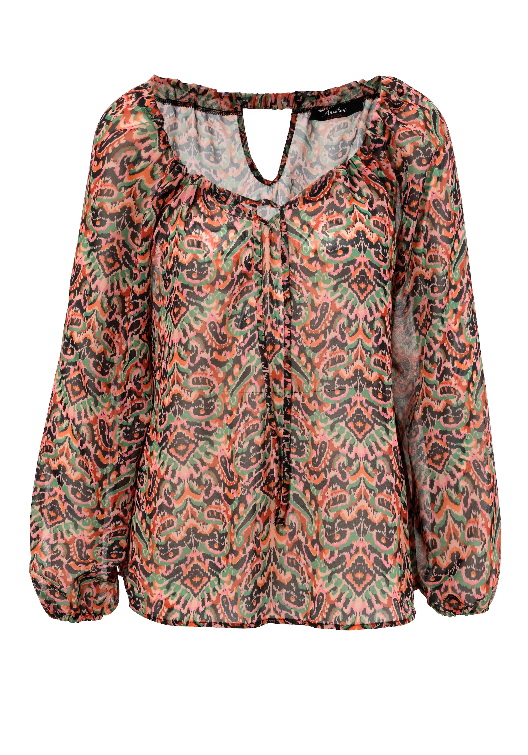 Aniston CASUAL Schlupfbluse mit raffiniertem Cut-Out im Rücken