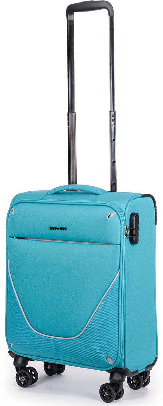 Stratic Weichgepäck-Trolley »Strong S, petrol«, 4 Rollen, Handgepäck Reisekoffer Reisegepäck TSA-Schloss
