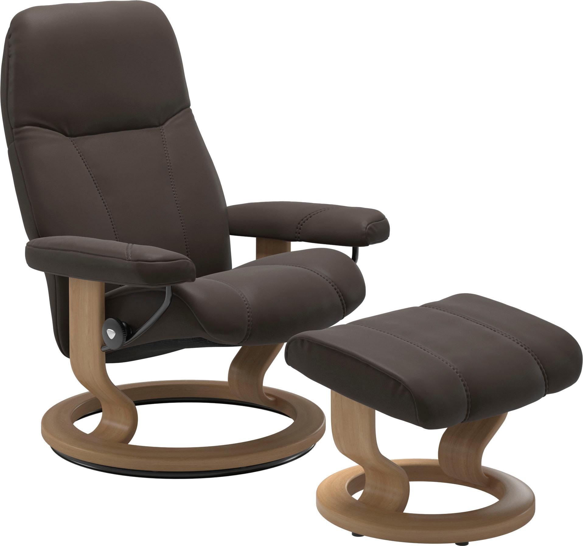 Stressless® Relaxsessel »Consul«, (Set, Relaxsessel mit Hocker), mit Hocker günstig online kaufen