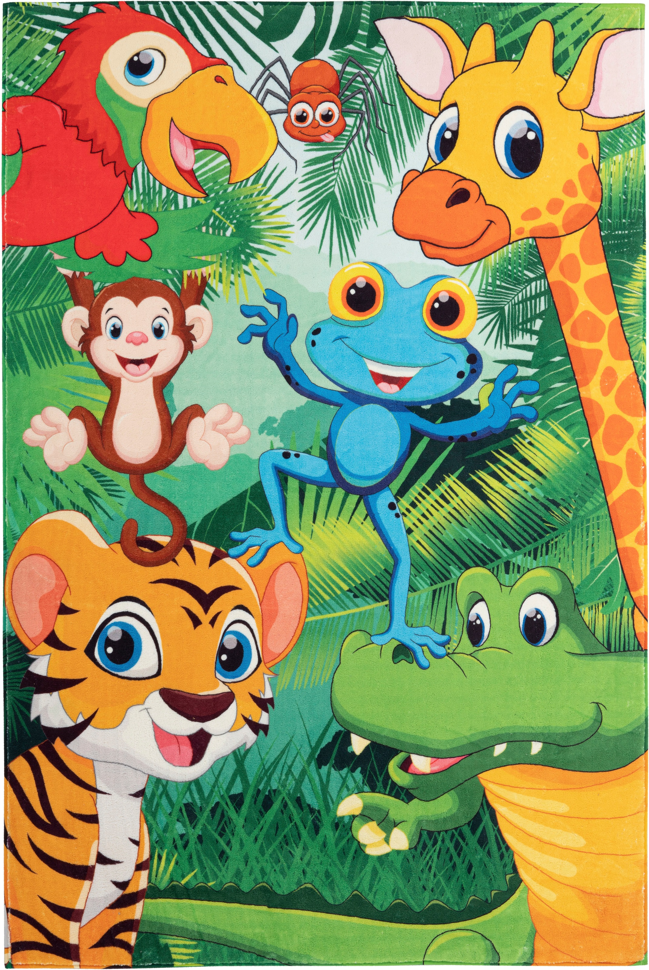 Obsession Kinderteppich »My Juno 471«, rechteckig, 10 mm Höhe, Spielteppich, Motiv Tiere, Kinderzimmer