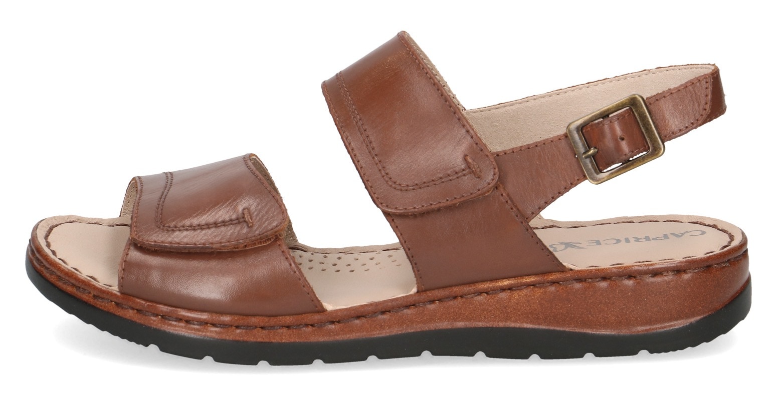 Caprice Riemchensandale, Keilsandalette, Sommerschuh, Bequemschuh mit vrestellbarer Schnalle
