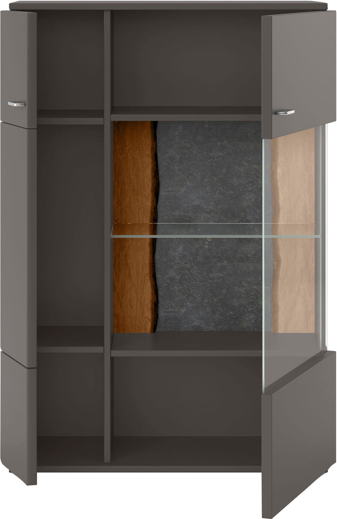 set one by Musterring Stauraumvitrine »TACOMA«, Typ 03/04, Höhe 143, 4 cm, mit getönter Glastür