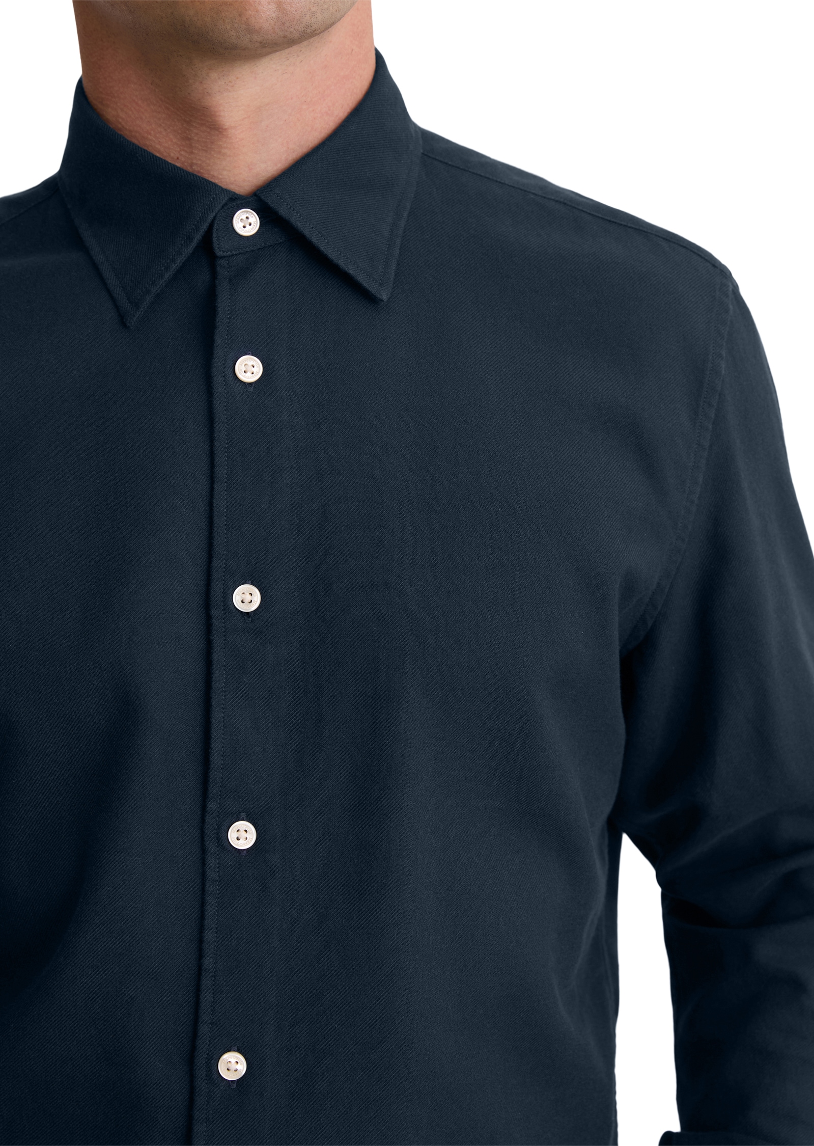 Marc O'Polo Businesshemd sanft meliert