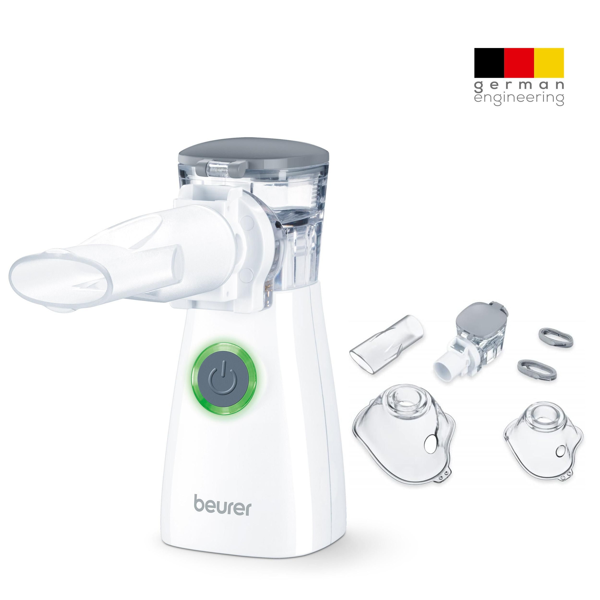 BEURER Inhalationsgerät »IH 57 mit leistungsstarkem Akku für kabellose Anwendung«, Zur Behandlung bei Erkältung, Asthma und anderen Atemwegserkrankungen