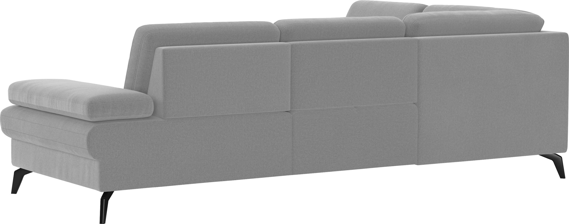 sit&more Ecksofa »Morris L-Form, inkl. Sitztiefenverstellung«, wahlweise mit Armteilverstellung, Bettfunktion & Bettkasten