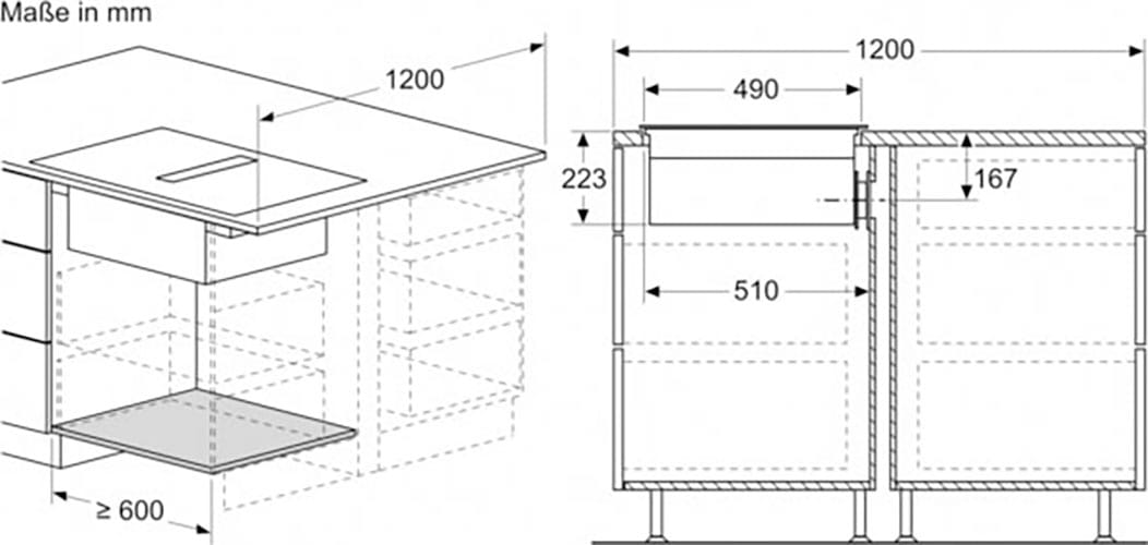 BOSCH Kochfeld mit Dunstabzug »PVQ711F15E«, PVQ711F15E