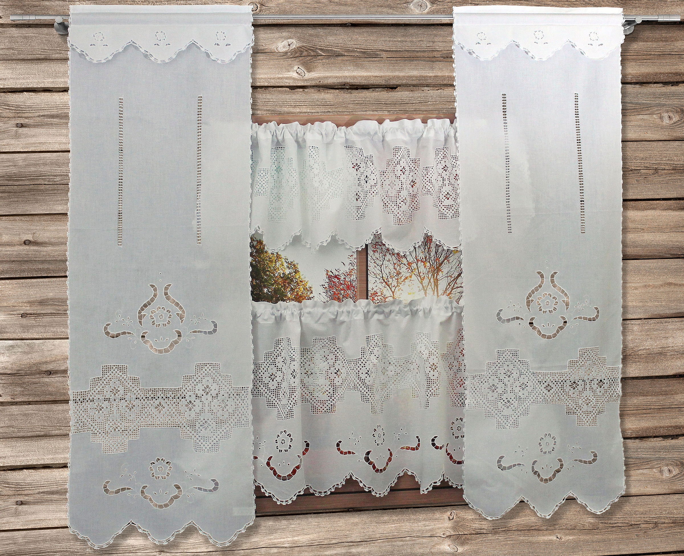 HOSSNER - ART OF HOME DECO Querbehang »Bondone«, (1 St.), Häkelspitze - ECH günstig online kaufen
