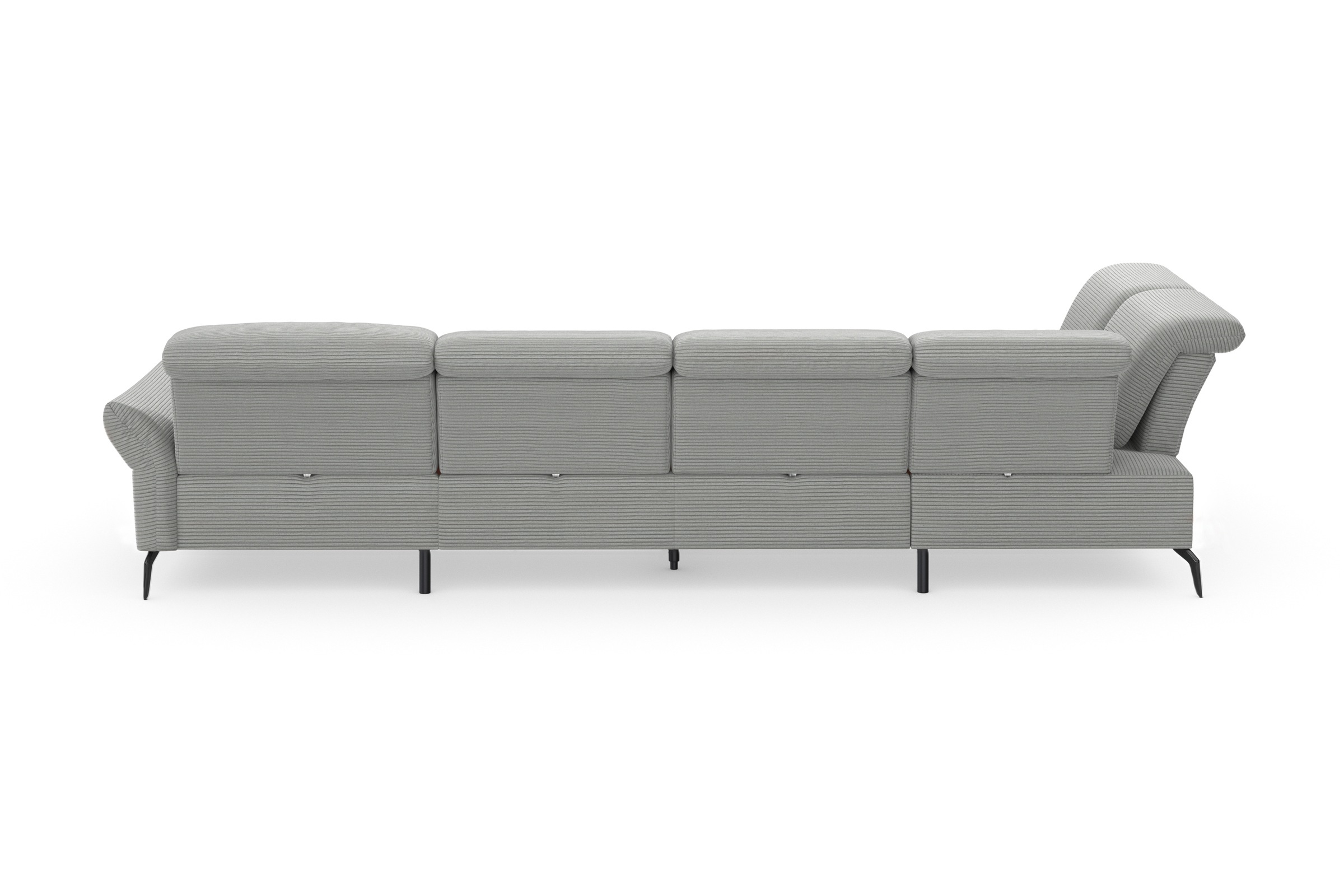 INOSIGN Wohnlandschaft »Coco U-Form«, Sitztiefen-, Arm- und Kopfteilverstellung, Cord-Bezug, Fußhöhe 15 cm