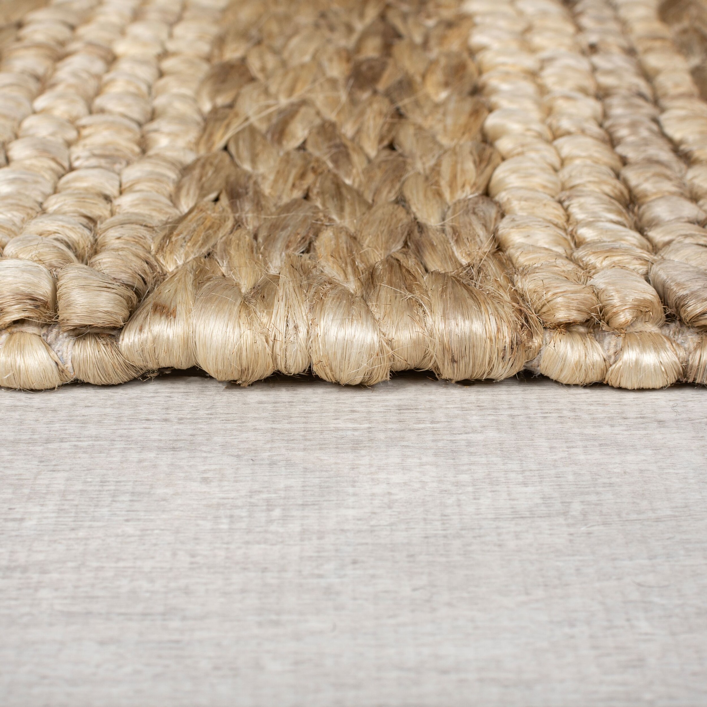FLAIR RUGS Teppich »Drew Stripe«, rechteckig, 3 mm Höhe, Drew Braid Jute-Streifenteppich