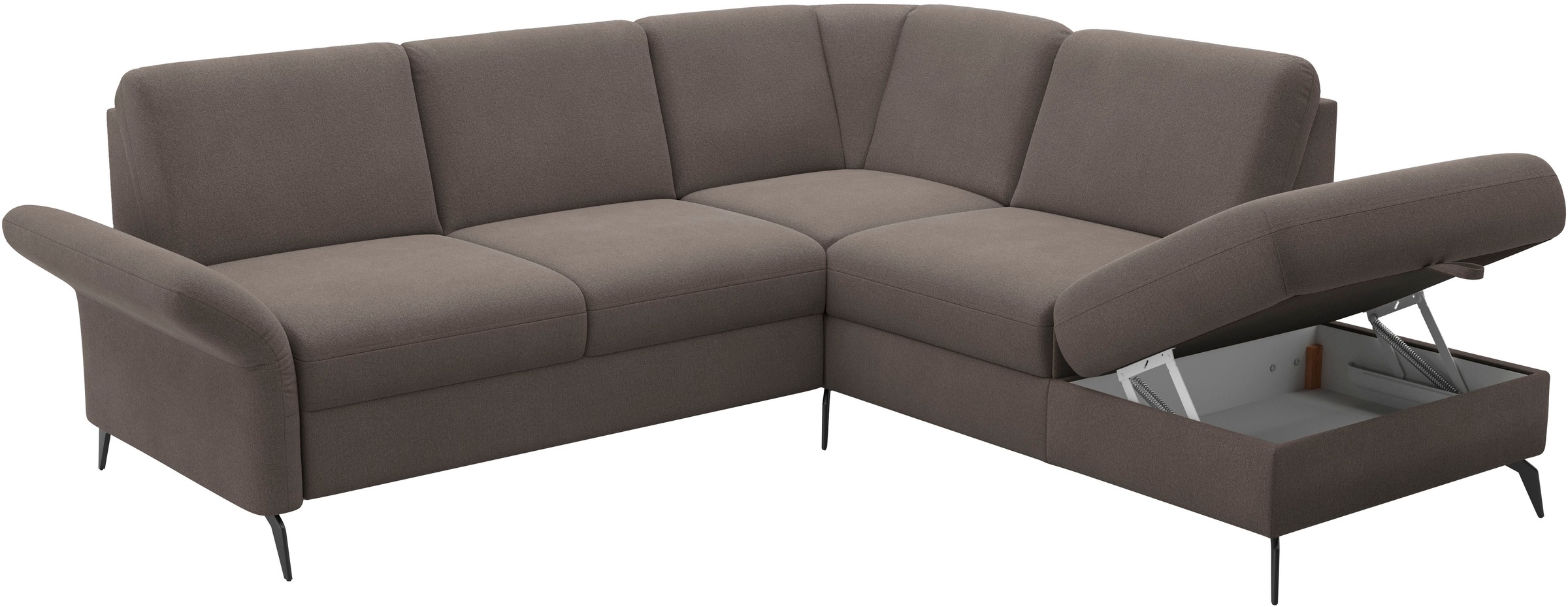 Home affaire Ecksofa »Rochelle«, wahlweise mit Bettfunktion, Bettkasten und Armteilverstellung