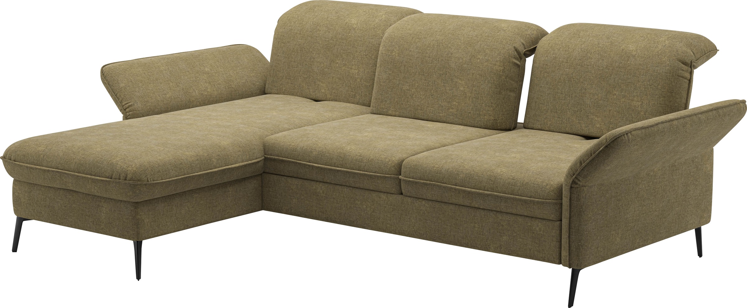sit&more Ecksofa »Emely«, mit Sitztiefenverstellung optional mit Bettfunktion und Bettkasten
