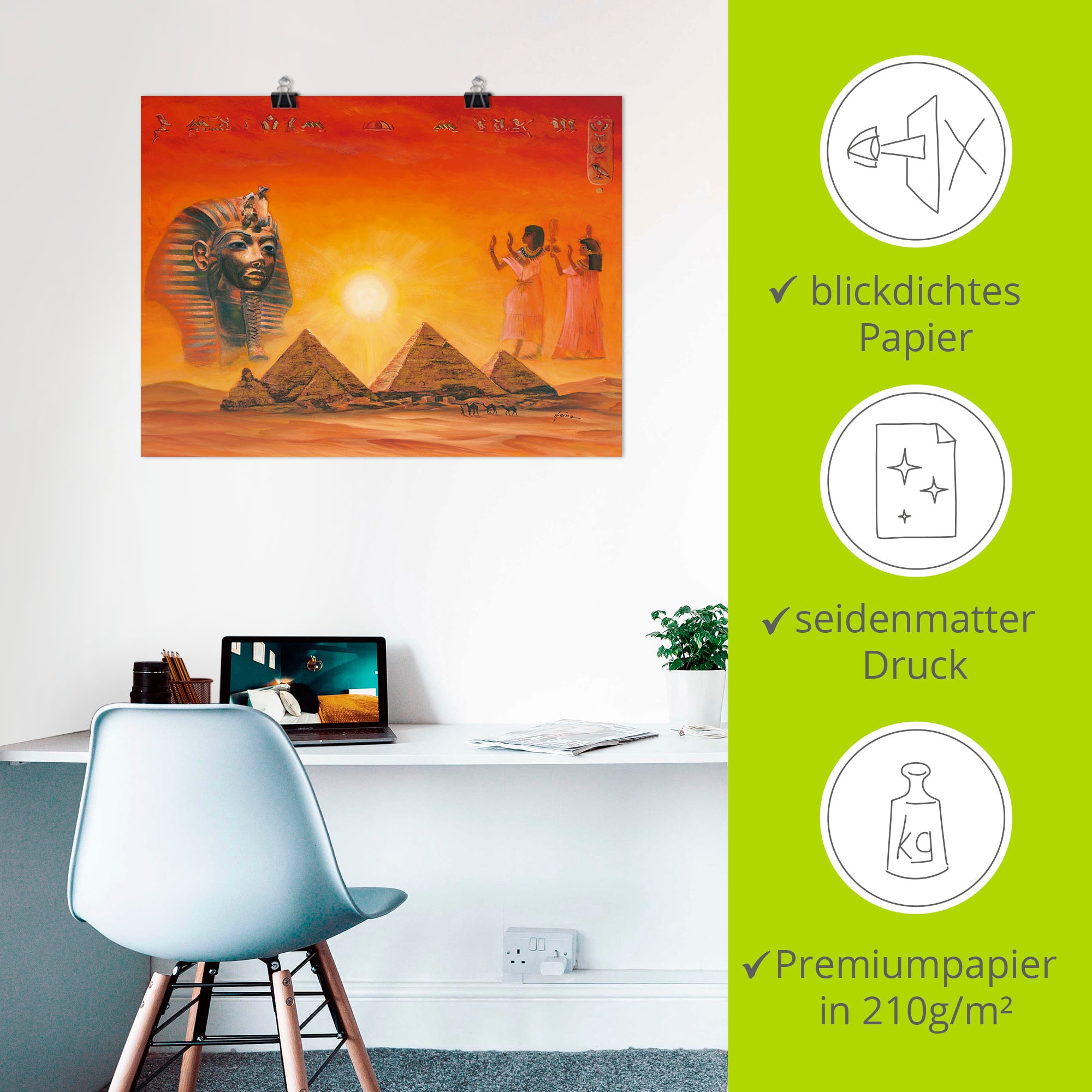 Artland Wandbild »Ägyptische Impressionen«, Afrika, (1 St.), als Alubild, Outdoorbild, Leinwandbild, Poster, Wandaufkleber