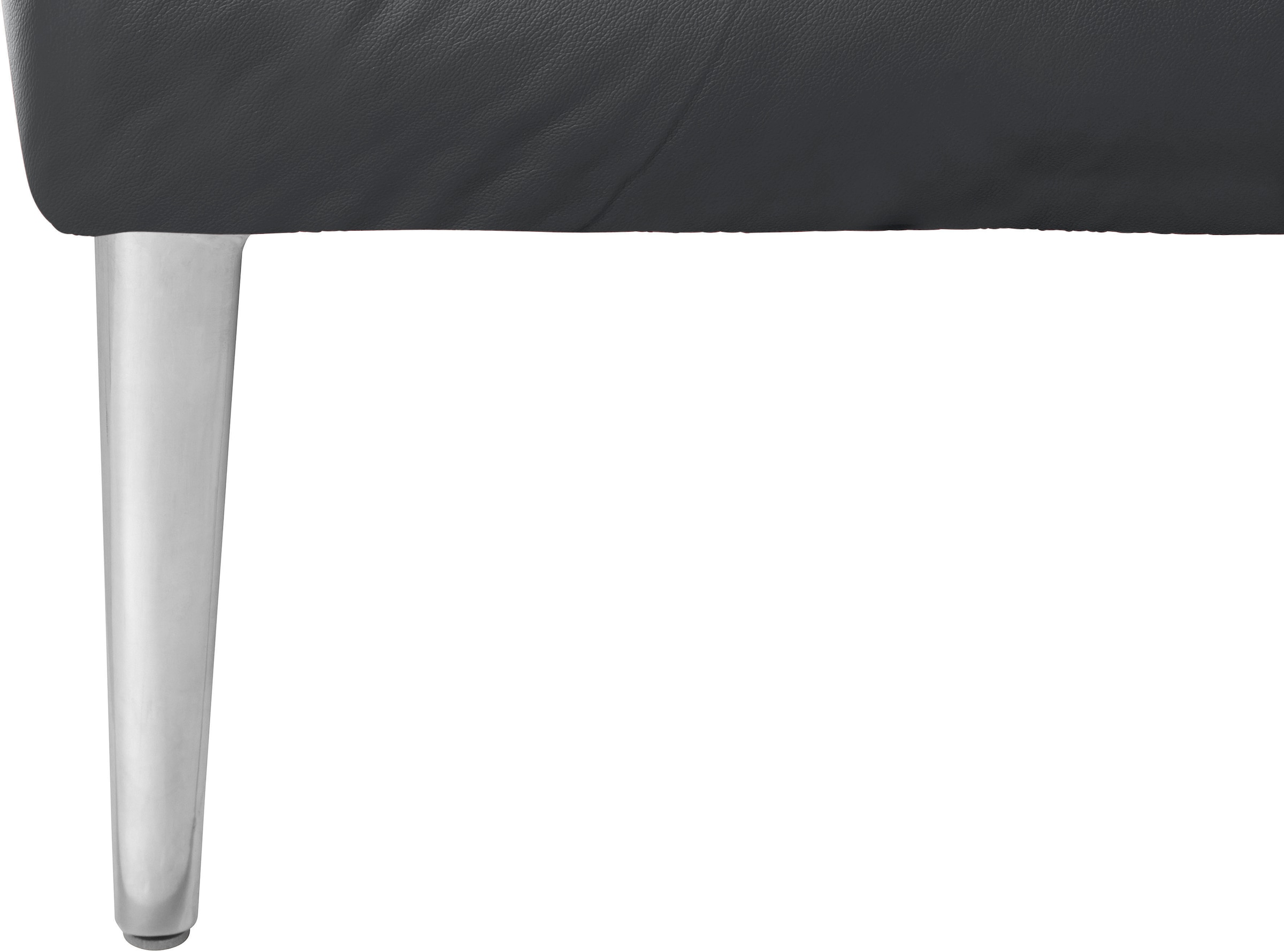 W.SCHILLIG Ecksofa »enjoy&MORE, Designsofa, bequem, zeitlos und elegant, L-Form«, mit Sitztiefenverstellung, Füße Chrom glänzend, Breite 340 cm