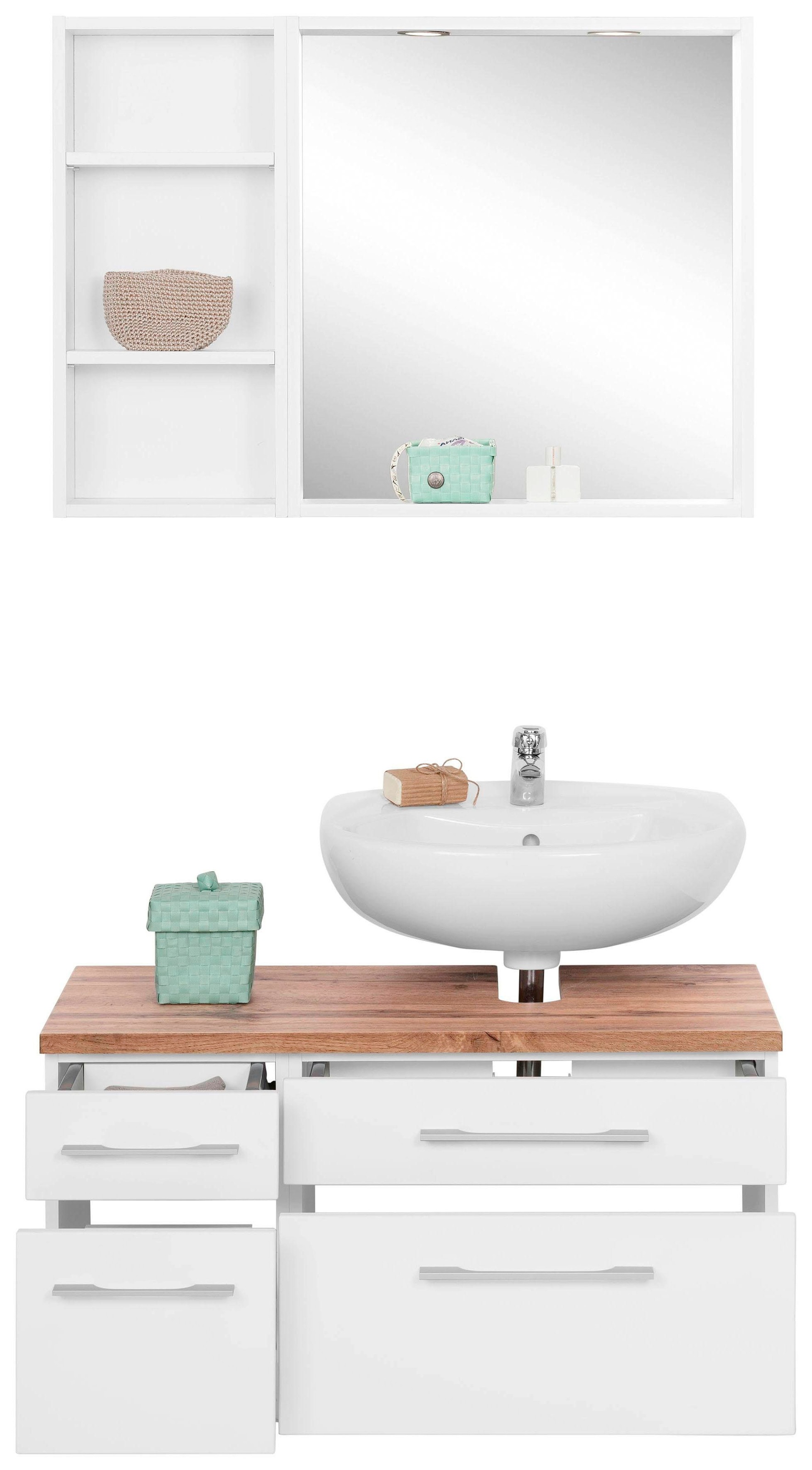 welltime Badmöbel-Set »Davos« 3 Stk. tlg. günstig online kaufen