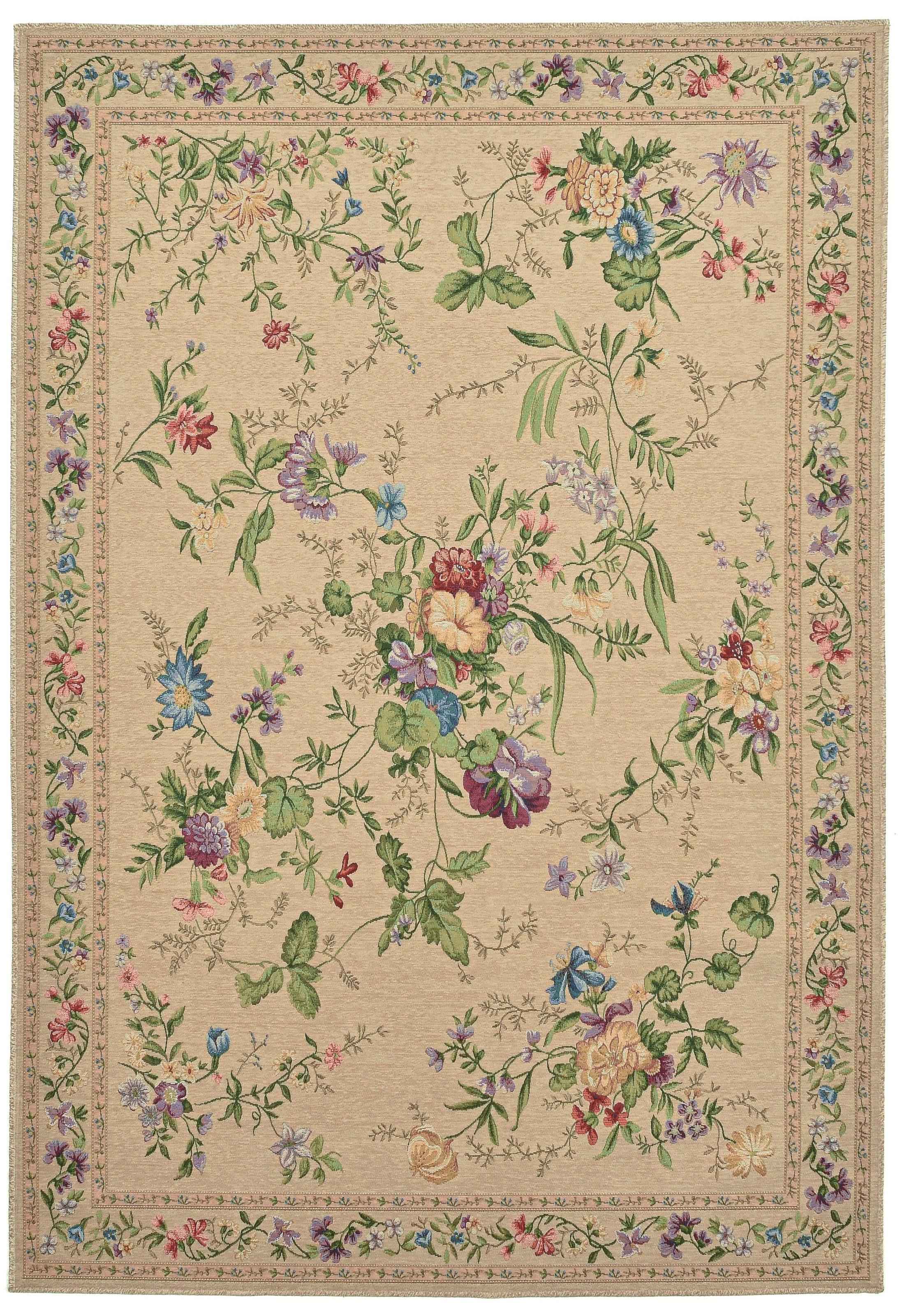 THEKO Teppich »Flomi Sagrini«, rechteckig, 4 mm Höhe, Flachgewebe, Pastell- günstig online kaufen