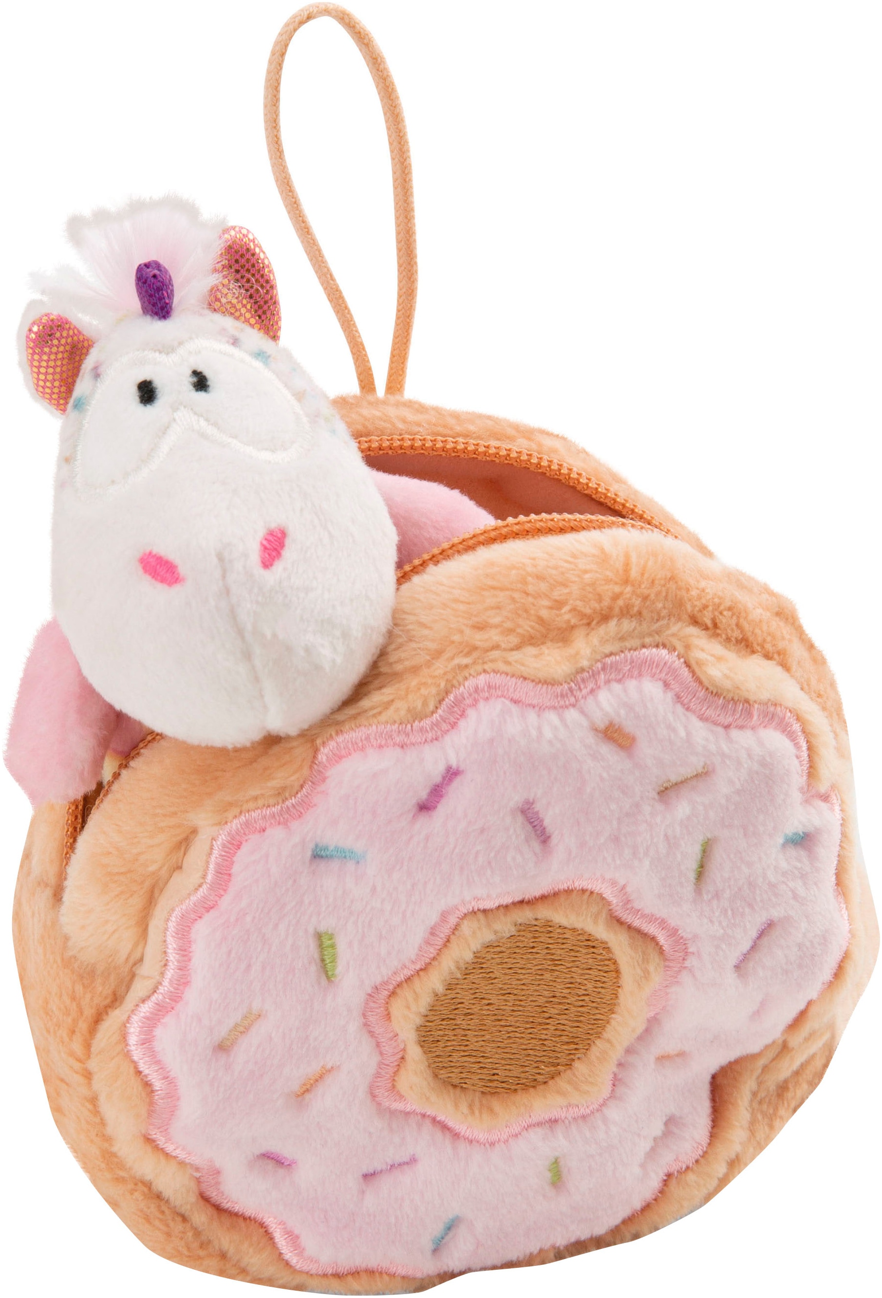 Nici Kuscheltier »Theodor & Friends GREEN, Einhorn Sweety Rainbow 10 cm«, in Donut mit Loop